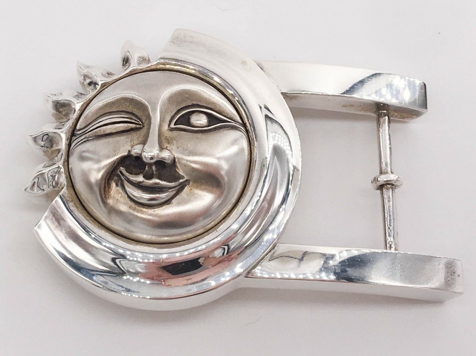 Kieselstein-Cord Sun Sterling Silver Belt Buckle – All The Best