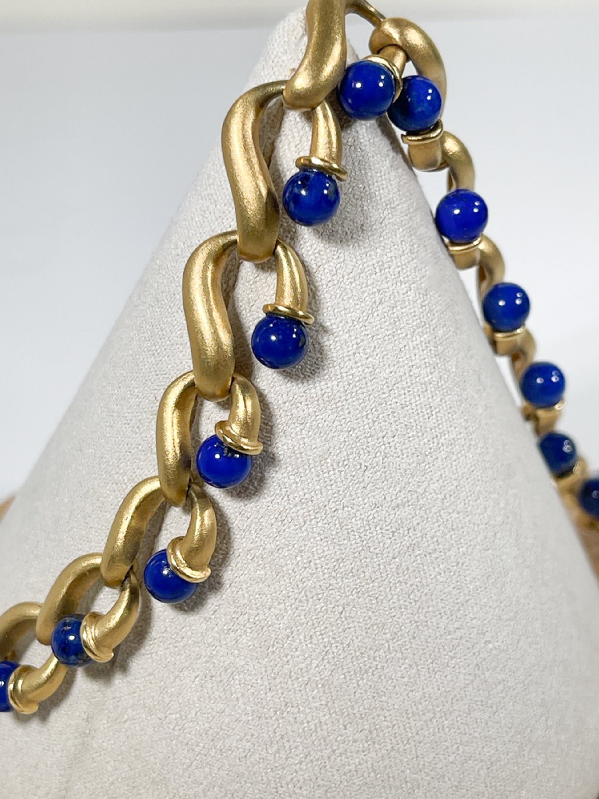 Stunning Vintage 18K Gold and Lapis Necklace - Premium necklace from All The Best Vintage - Just $8950! Shop now at All The Best Vintage