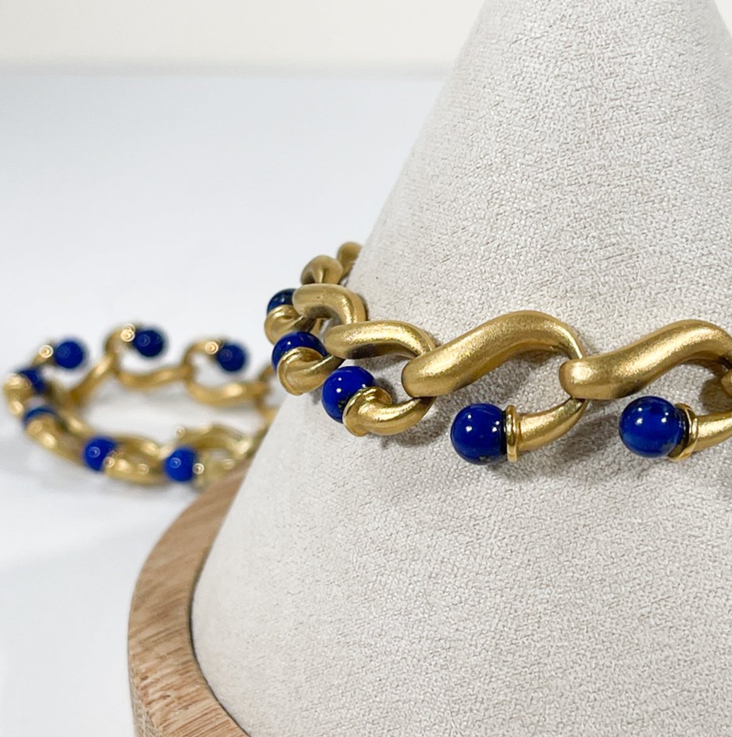 Stunning Vintage 18K Gold and Lapis Necklace - Premium necklace from All The Best Vintage - Just $8950! Shop now at All The Best Vintage