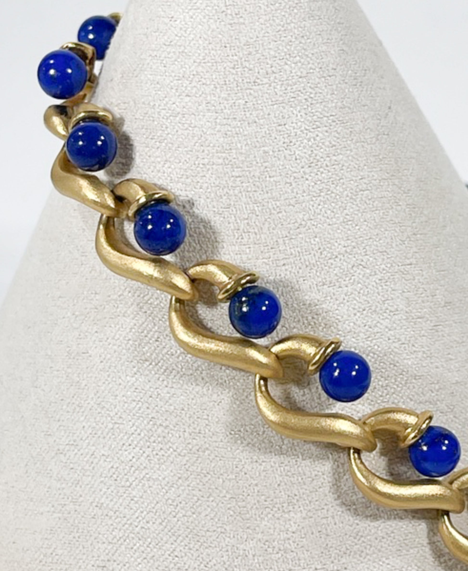 Stunning Vintage 18K Gold and Lapis Necklace - Premium necklace from All The Best Vintage - Just $8950! Shop now at All The Best Vintage