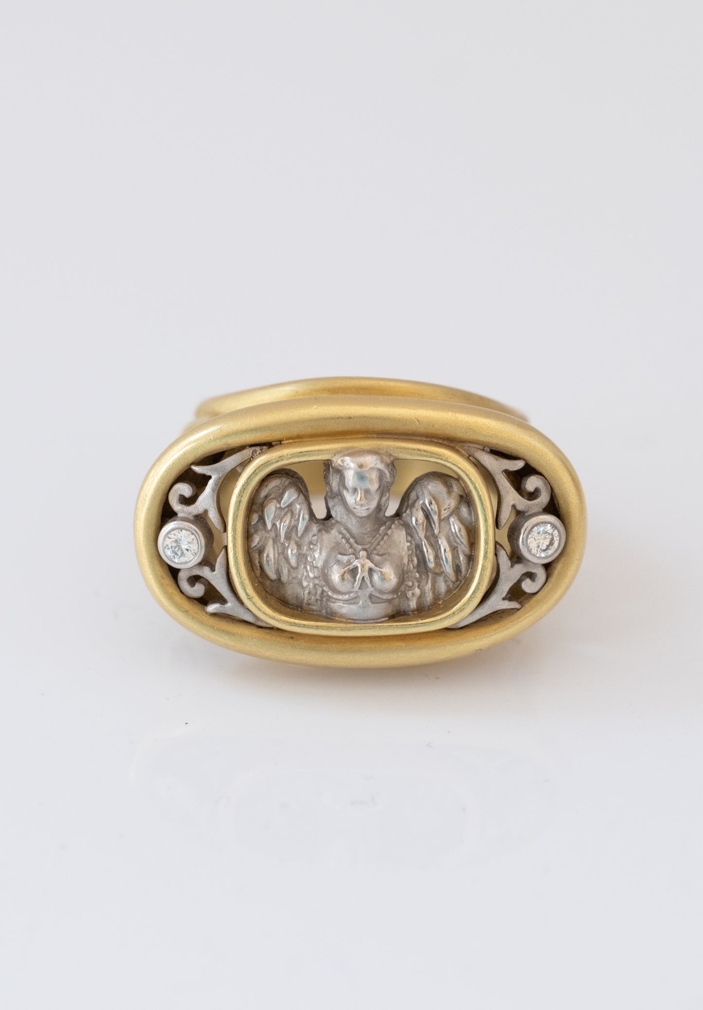 Kieselstein Cord 18K Angel Statement Ring with Diamonds - Premium Ring from All The Best Vintage - Just $5550! Shop now at All The Best Vintage