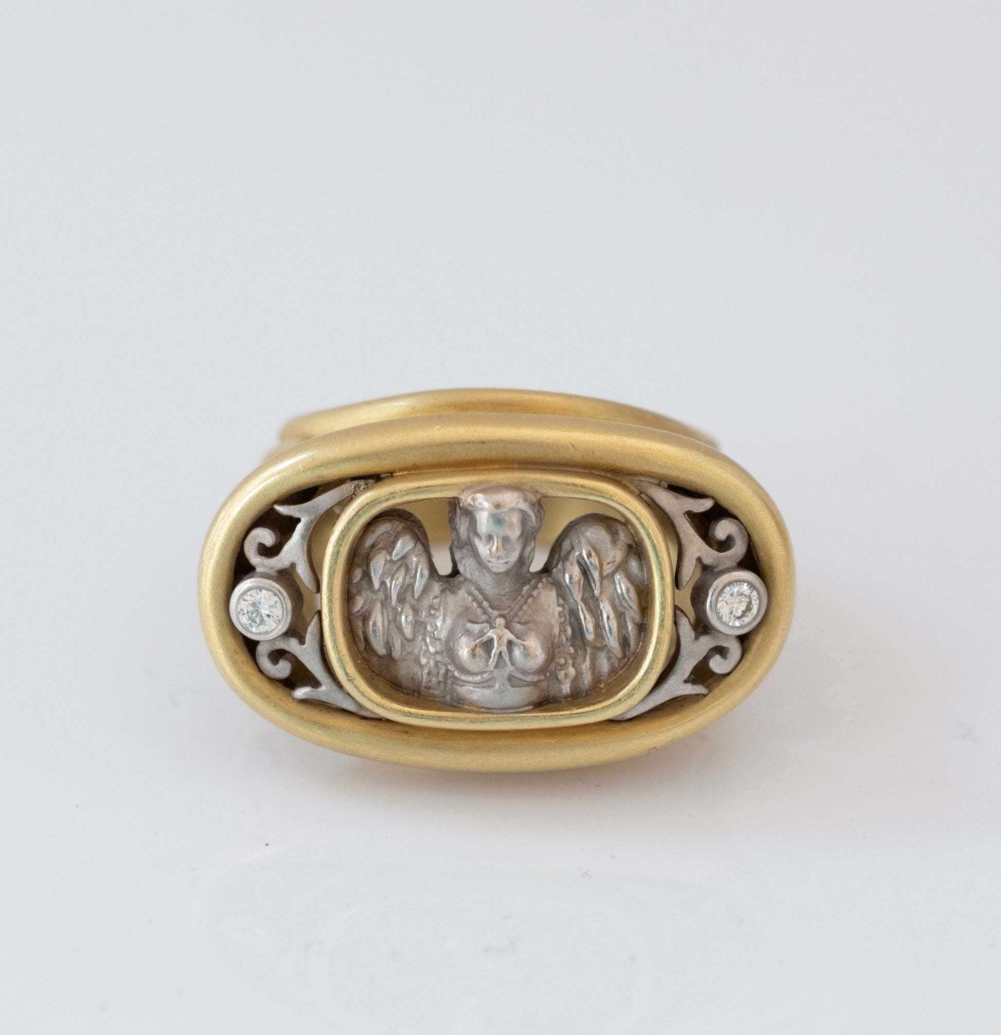 Kieselstein Cord 18K Angel Statement Ring with Diamonds - Premium Ring from All The Best Vintage - Just $5550! Shop now at All The Best Vintage