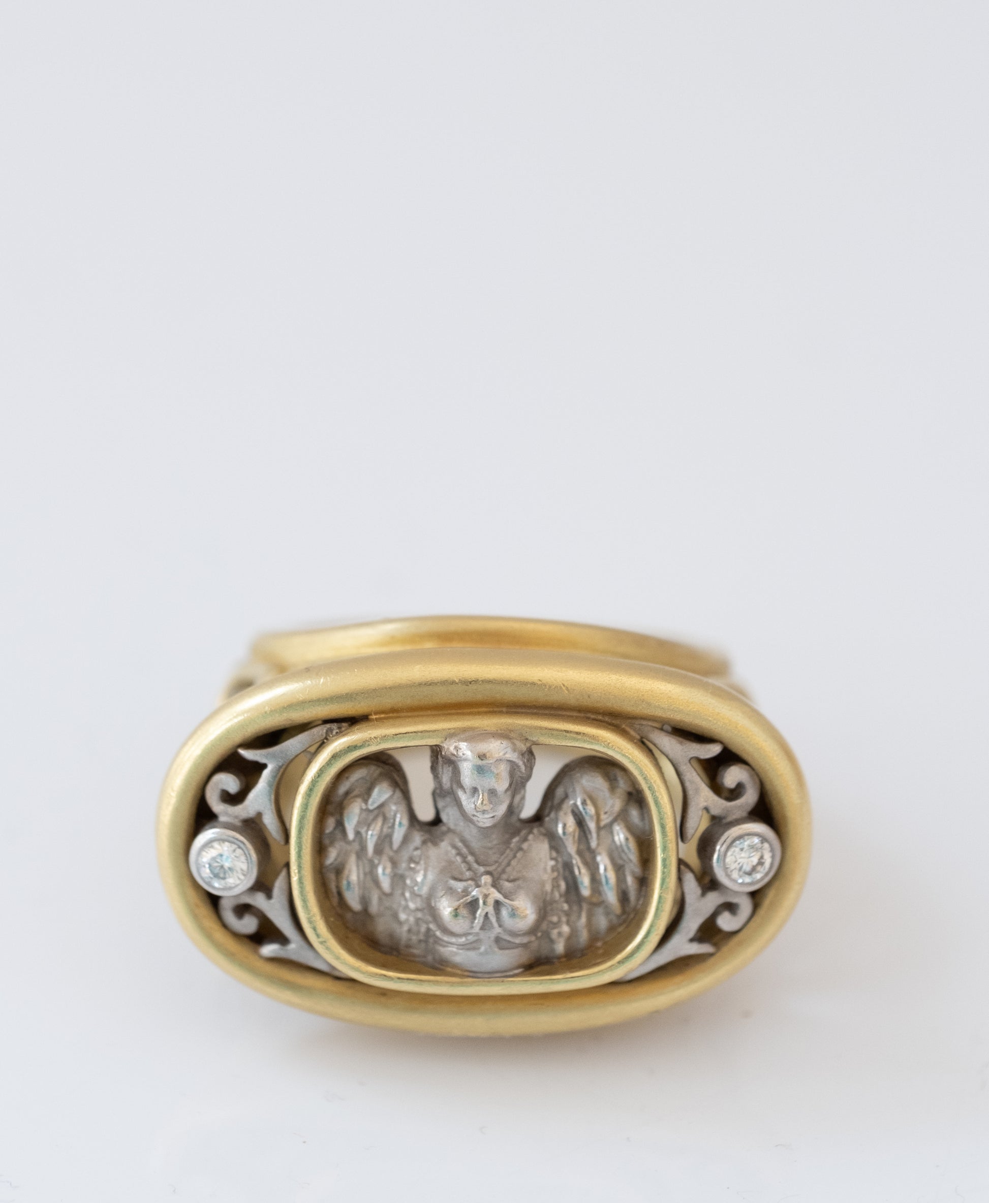 Kieselstein Cord 18K Angel Statement Ring with Diamonds - Premium Ring from All The Best Vintage - Just $5550! Shop now at All The Best Vintage