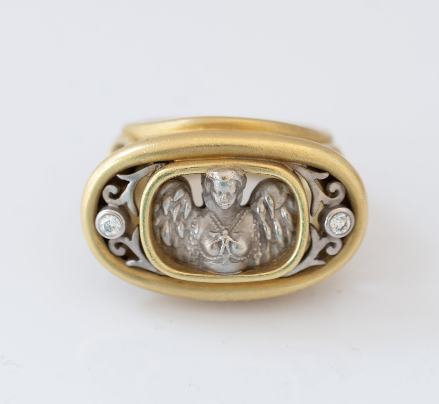 Kieselstein Cord 18K Angel Statement Ring with Diamonds - Premium Ring from All The Best Vintage - Just $5550! Shop now at All The Best Vintage