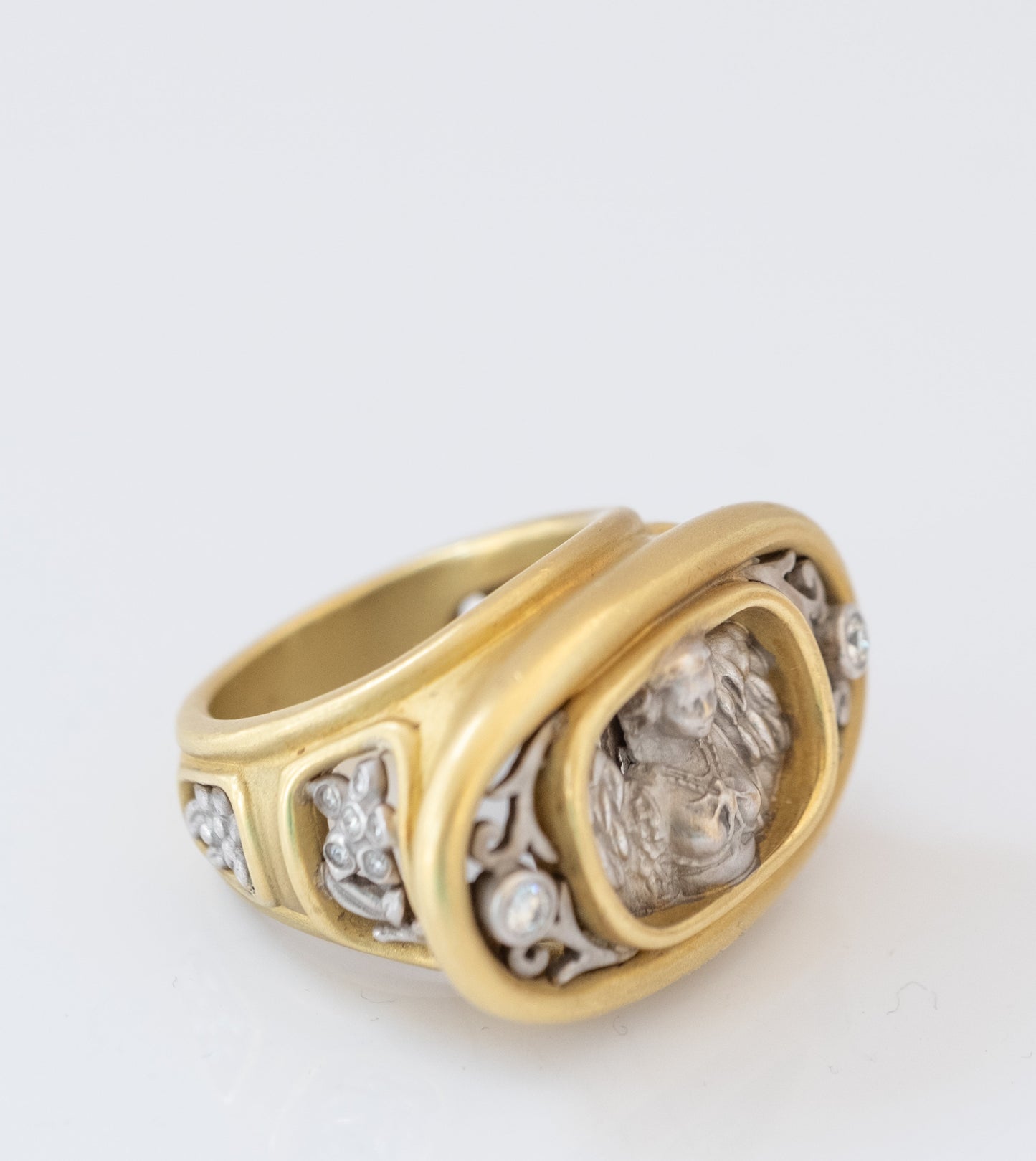 Kieselstein Cord 18K Angel Statement Ring with Diamonds - Premium Ring from All The Best Vintage - Just $5550! Shop now at All The Best Vintage