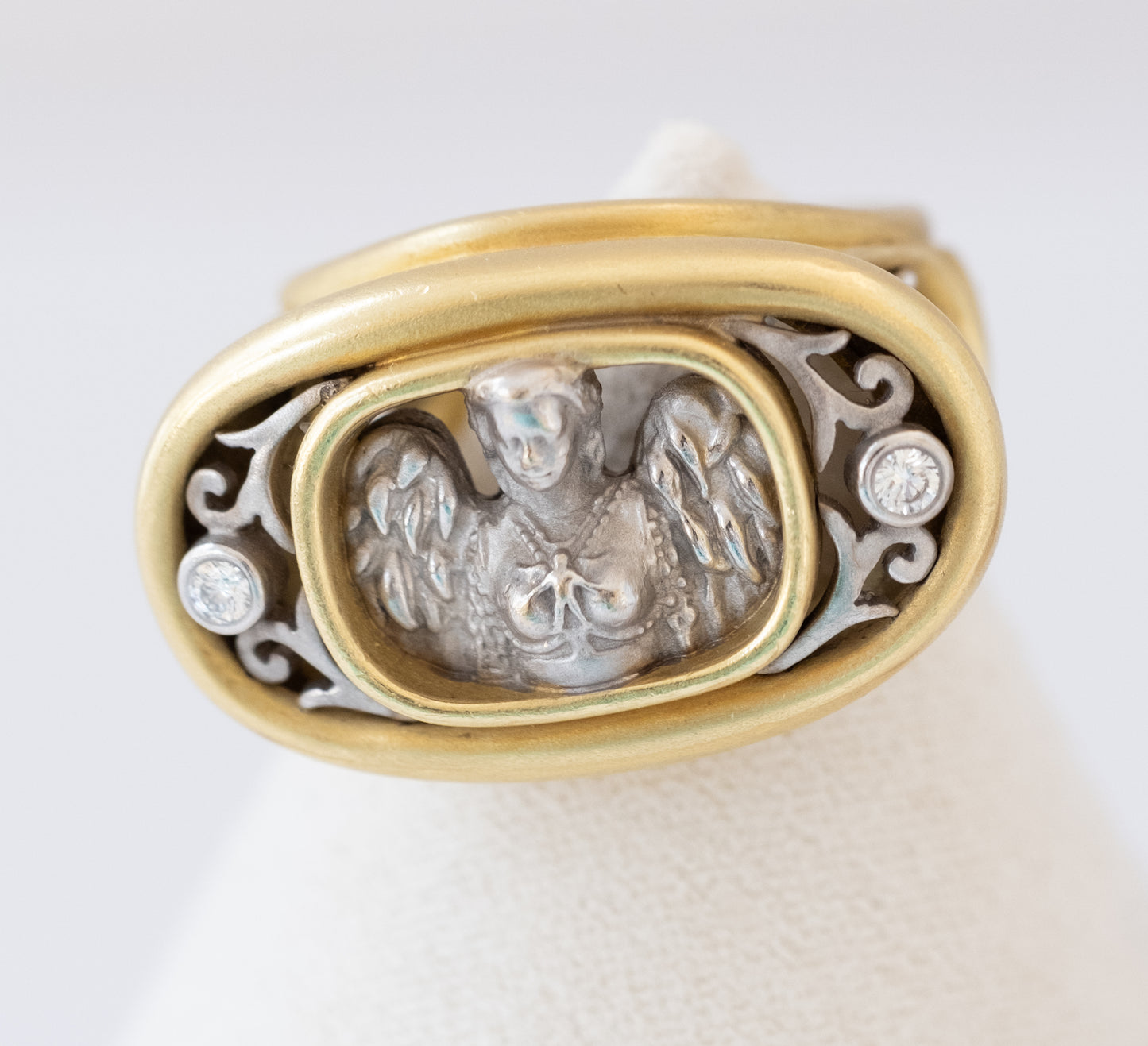 Kieselstein Cord 18K Angel Statement Ring with Diamonds - Premium Ring from All The Best Vintage - Just $5550! Shop now at All The Best Vintage