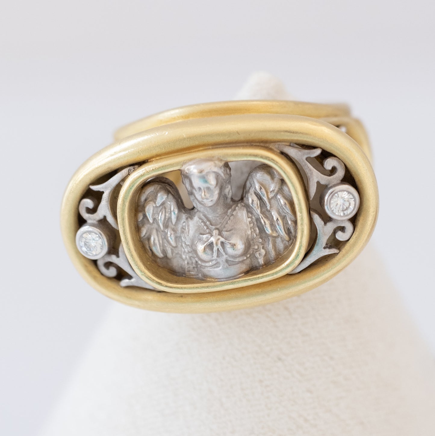 Kieselstein Cord 18K Angel Statement Ring with Diamonds - Premium Ring from All The Best Vintage - Just $5550! Shop now at All The Best Vintage