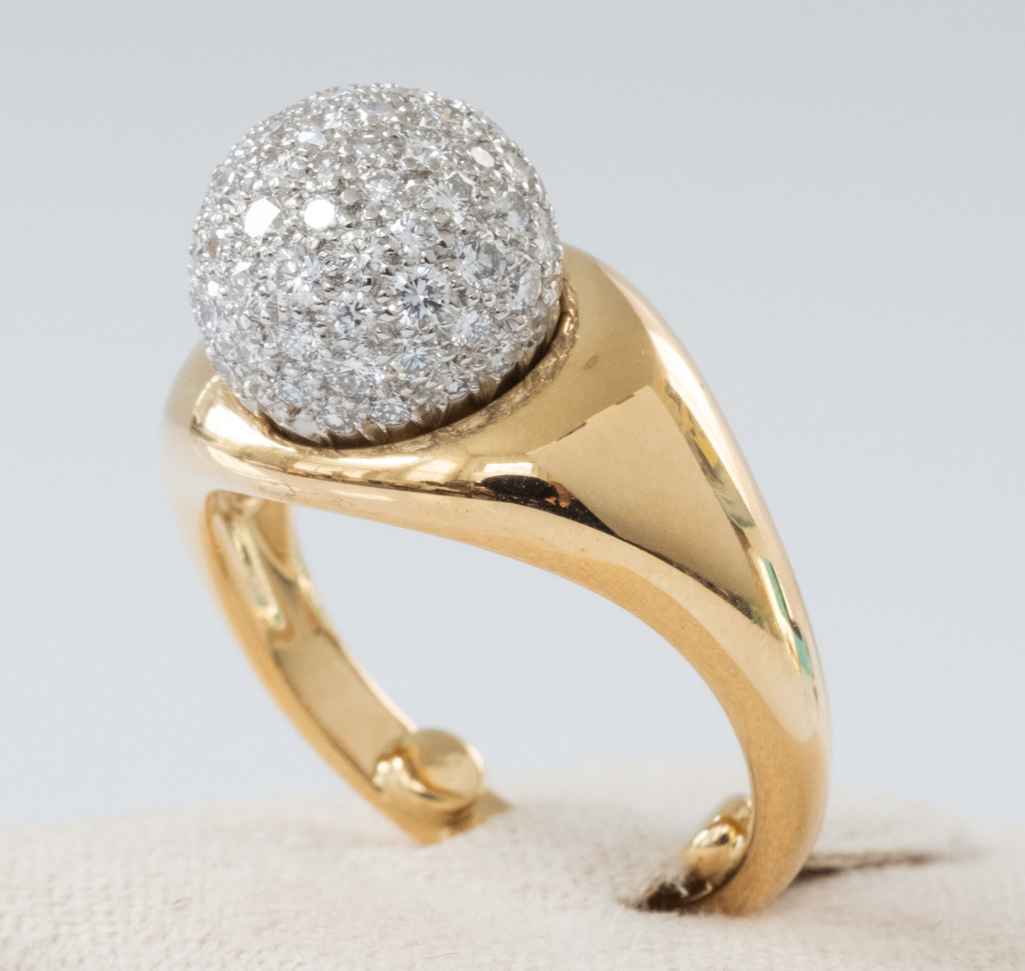 HOLD for DR   Tiffany & Co Paloma Picasso Vintage Diamond Ball Ring 18K - Premium Ring from All The Best Vintage - Just $5495! Shop now at All The Best Vintage