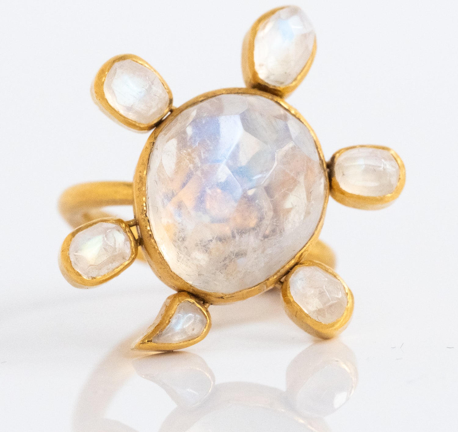 Brilliant 22K Gold Moonstone Ring - One of a Kind! - Premium Ring from All The Best Vintage - Just $2850! Shop now at All The Best Vintage