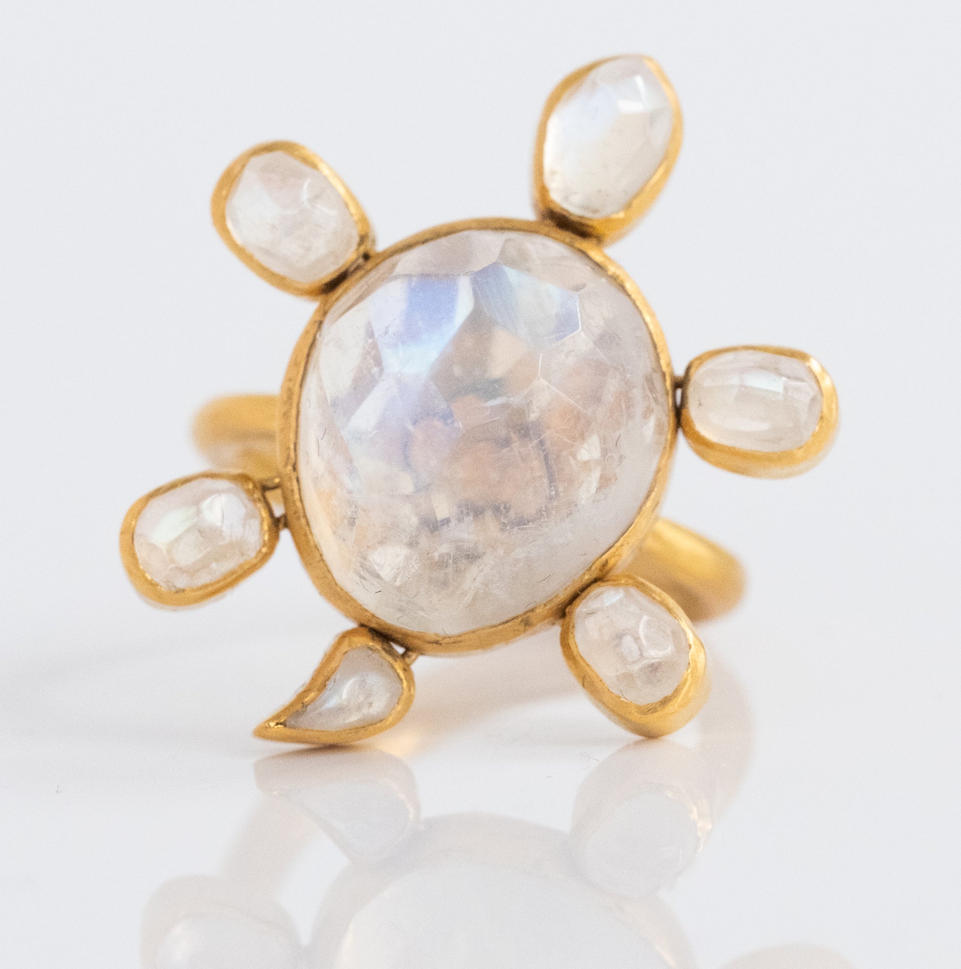 Brilliant 22K Gold Moonstone Ring - One of a Kind! - Premium Ring from All The Best Vintage - Just $2850! Shop now at All The Best Vintage