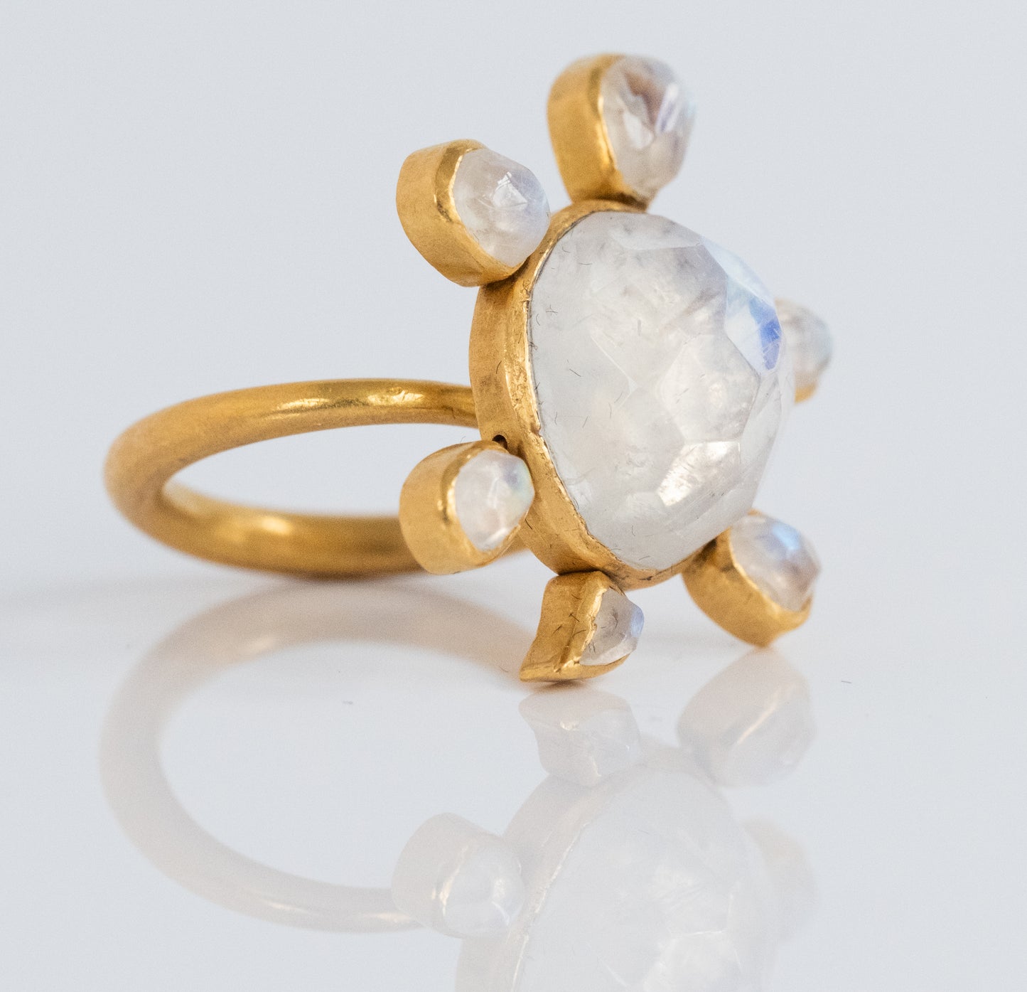 Brilliant 22K Gold Moonstone Ring - One of a Kind! - Premium Ring from All The Best Vintage - Just $2850! Shop now at All The Best Vintage