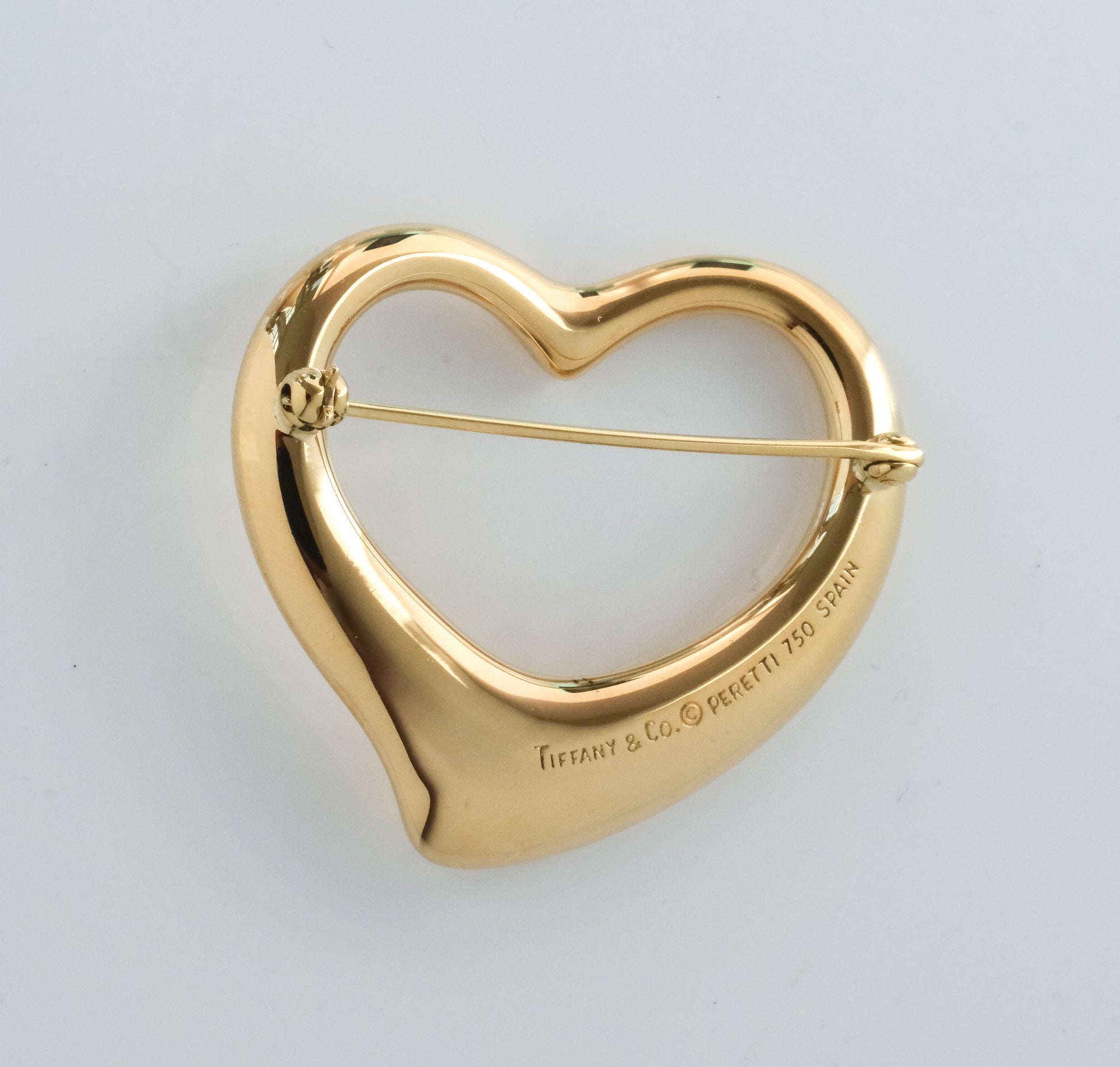 Elsa Peretti for Tiffany Vintage 18K Gold Heart Brooch Pin - Premium Brooch from All The Best Vintage - Just $3600! Shop now at All The Best Vintage