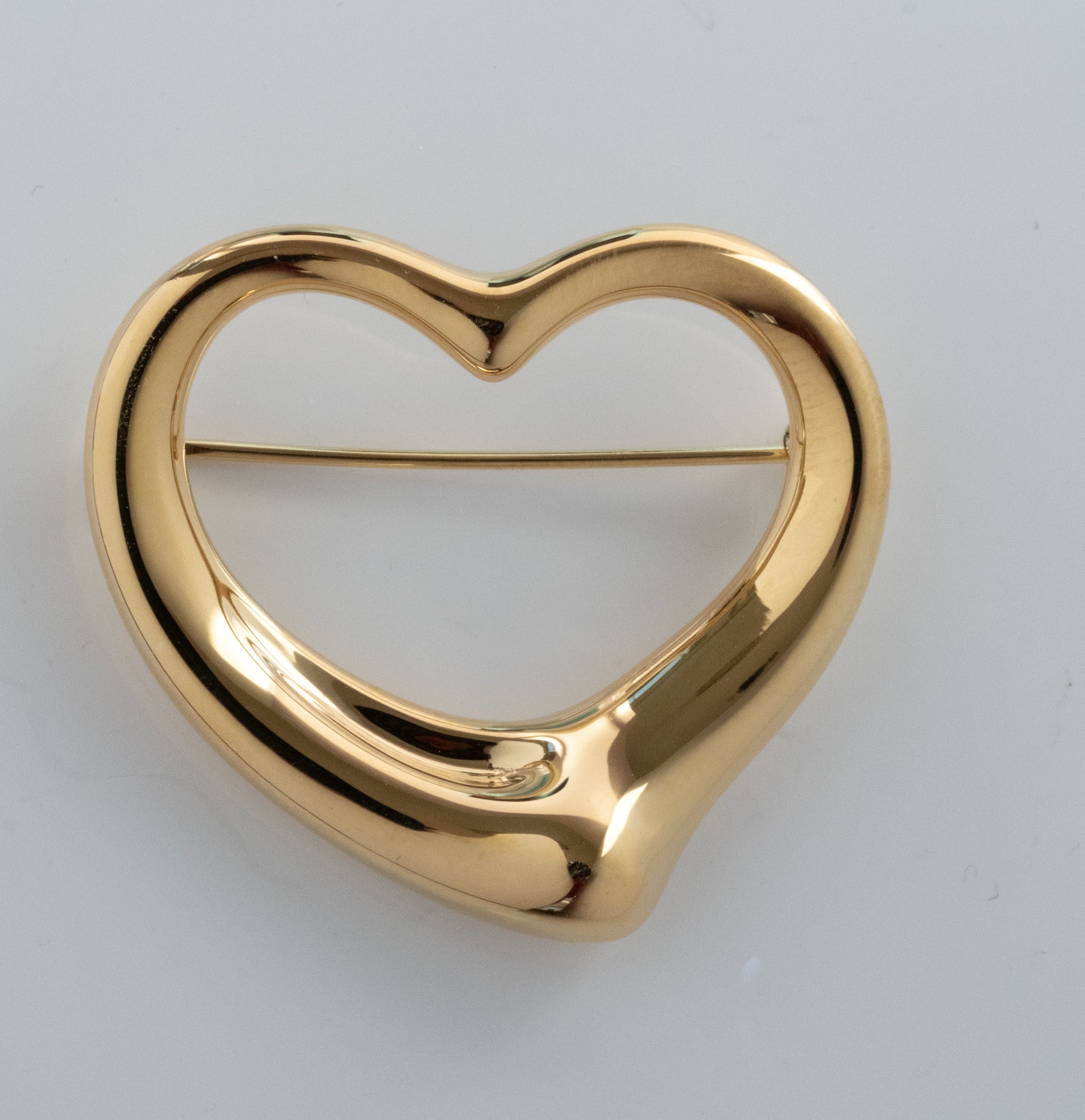 Elsa Peretti for Tiffany Vintage 18K Gold Heart Brooch Pin - Premium Brooch from All The Best Vintage - Just $3600! Shop now at All The Best Vintage