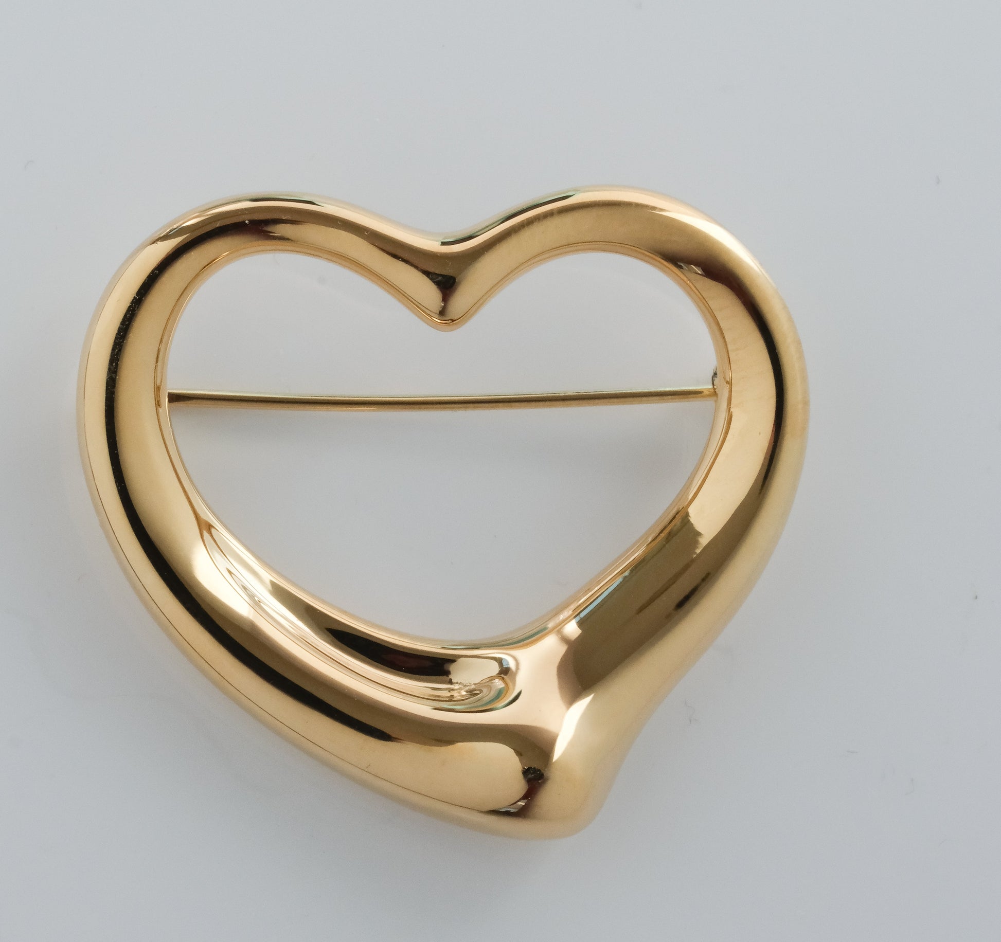 Elsa Peretti for Tiffany Vintage 18K Gold Heart Brooch Pin - Premium Brooch from All The Best Vintage - Just $3600! Shop now at All The Best Vintage