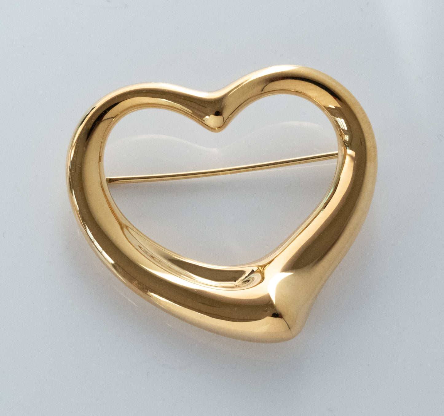 Elsa Peretti for Tiffany Vintage 18K Gold Heart Brooch Pin - Premium Brooch from All The Best Vintage - Just $3600! Shop now at All The Best Vintage