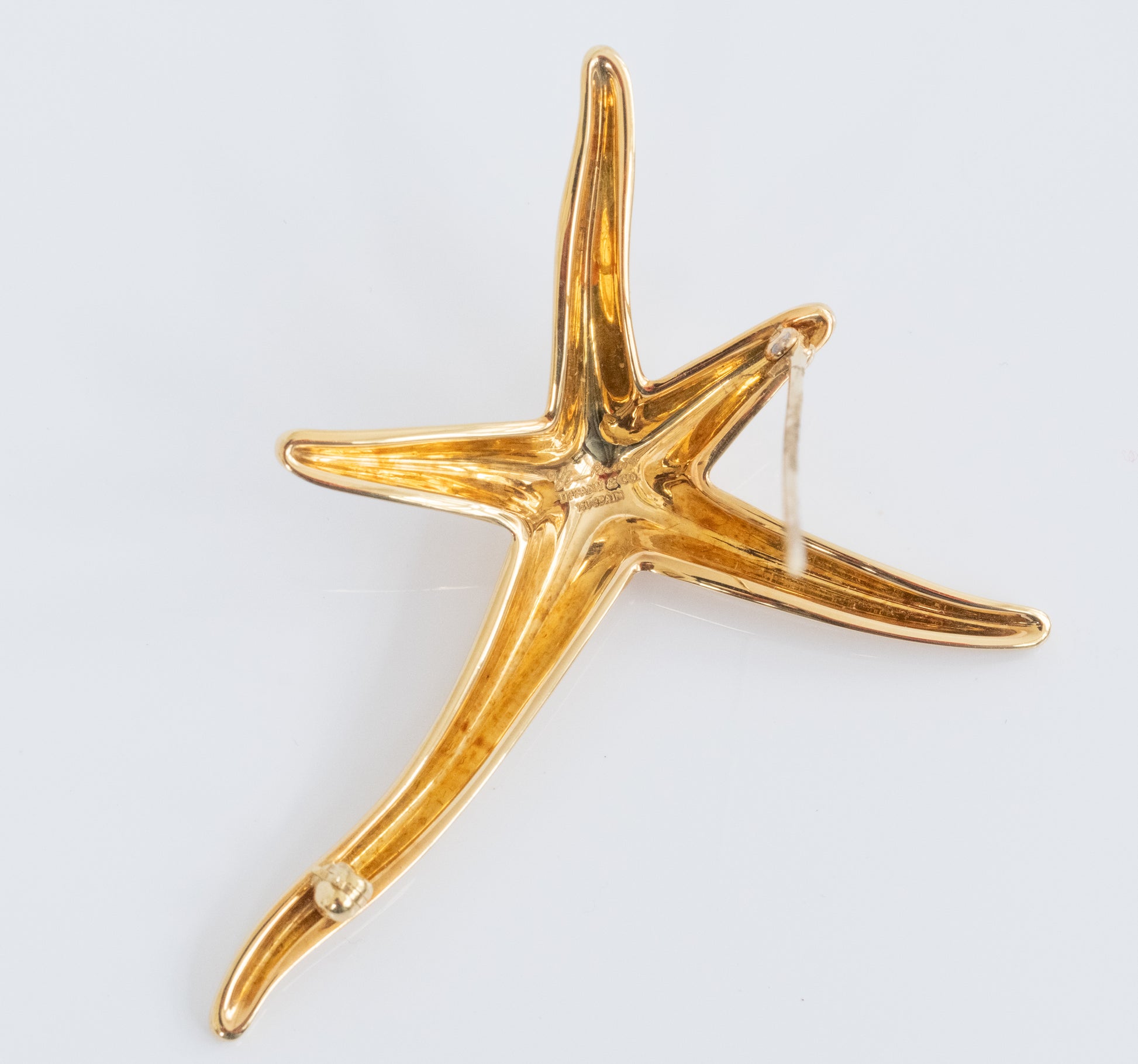 Elsa Peretti for Tiffany & Co large 18K Yellow Gold Starfish Pin - Premium Brooch from All The Best Vintage - Just $4200! Shop now at All The Best Vintage