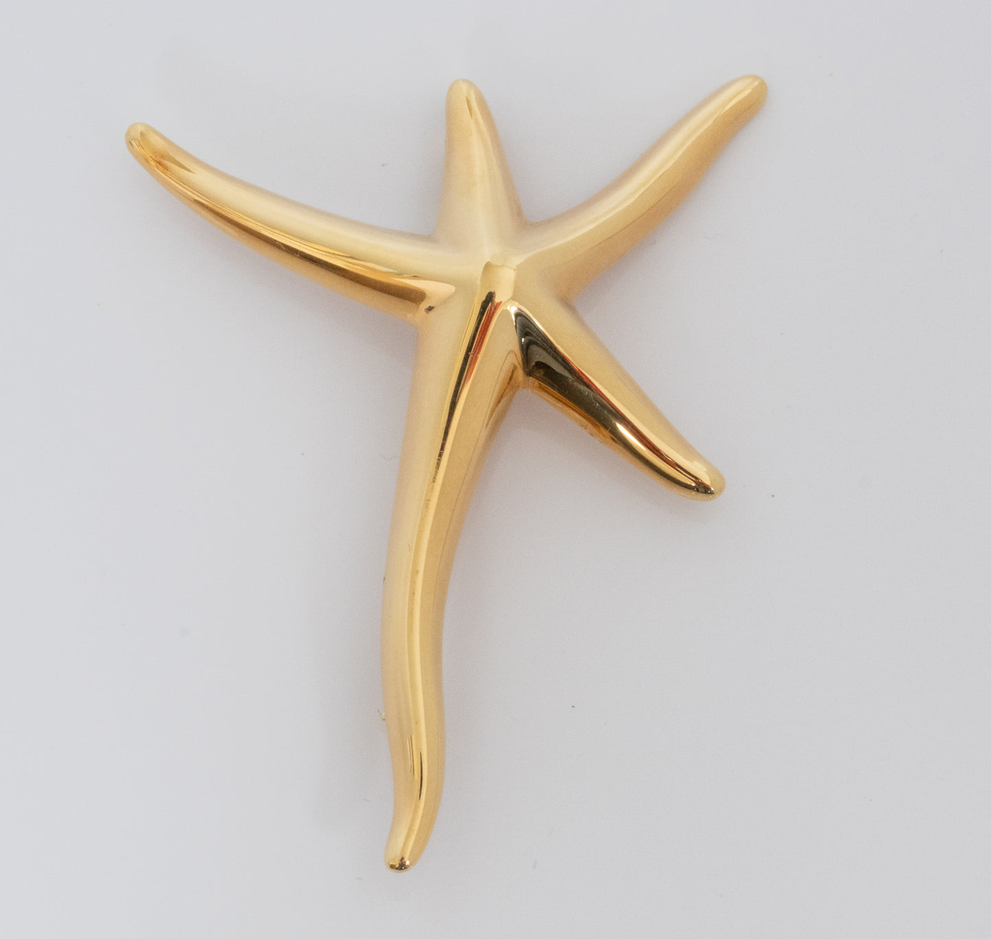 Elsa Peretti for Tiffany & Co large 18K Yellow Gold Starfish Pin - Premium Brooch from All The Best Vintage - Just $4200! Shop now at All The Best Vintage