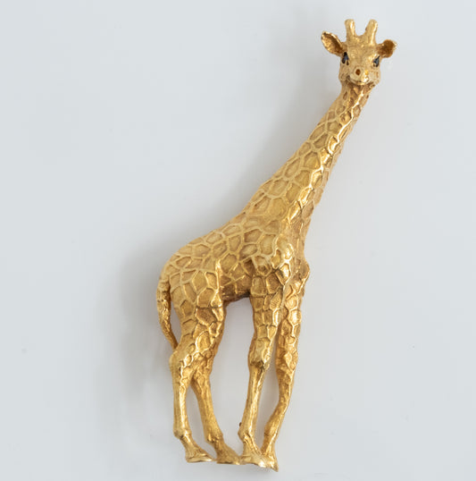 Vintage Tiffany & Co 18K Giraffe Pin - Rare Find - Premium Brooch from All The Best Vintage - Just $5400! Shop now at All The Best Vintage