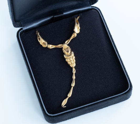 Tiffany & Co 18K Gold Elsa Peretti Scorpion Necklace - Premium necklace from All The Best Vintage - Just $4200! Shop now at All The Best Vintage