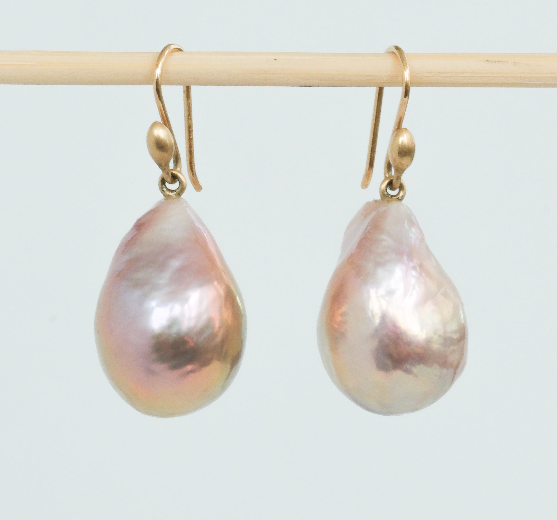 Ted Muehling 14K Large Baroque Pearl Earrings - Premium Earrings from All The Best Vintage - Just $1600! Shop now at All The Best Vintage