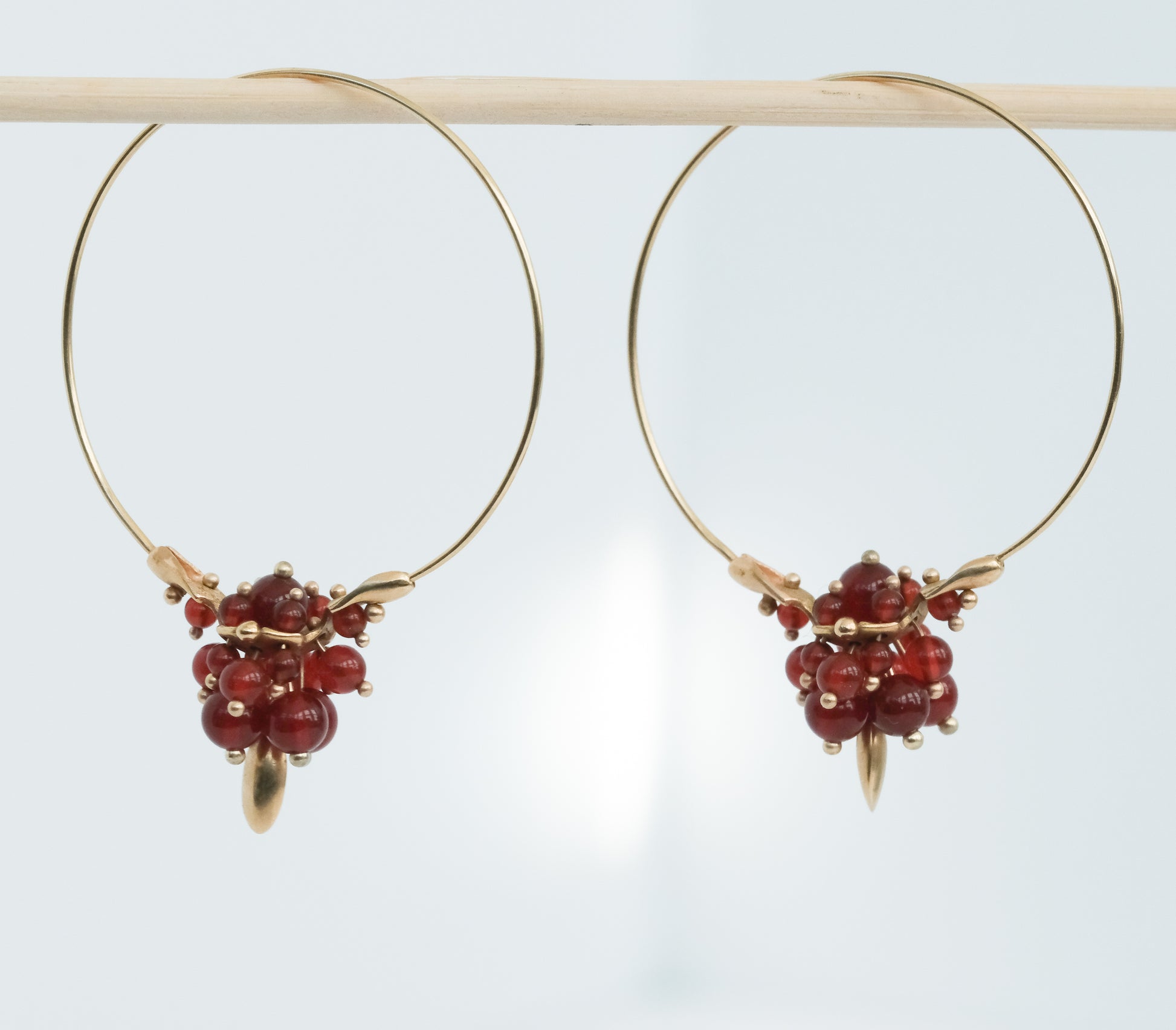 Ted Muehling Carnelian Hoop Cluster Earrings - Premium Earrings from All The Best Vintage - Just $995! Shop now at All The Best Vintage