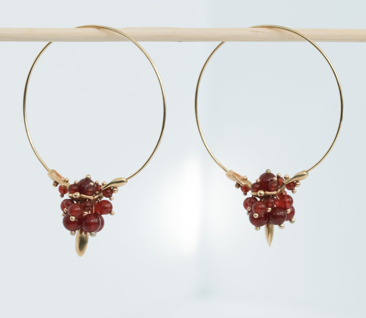 Ted Muehling Carnelian Hoop Cluster Earrings - Premium Earrings from All The Best Vintage - Just $995! Shop now at All The Best Vintage