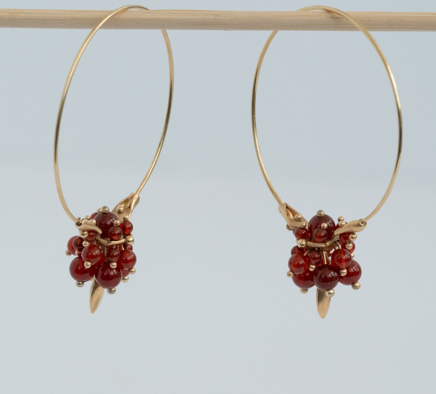 Ted Muehling Carnelian Hoop Cluster Earrings - Premium Earrings from All The Best Vintage - Just $995! Shop now at All The Best Vintage