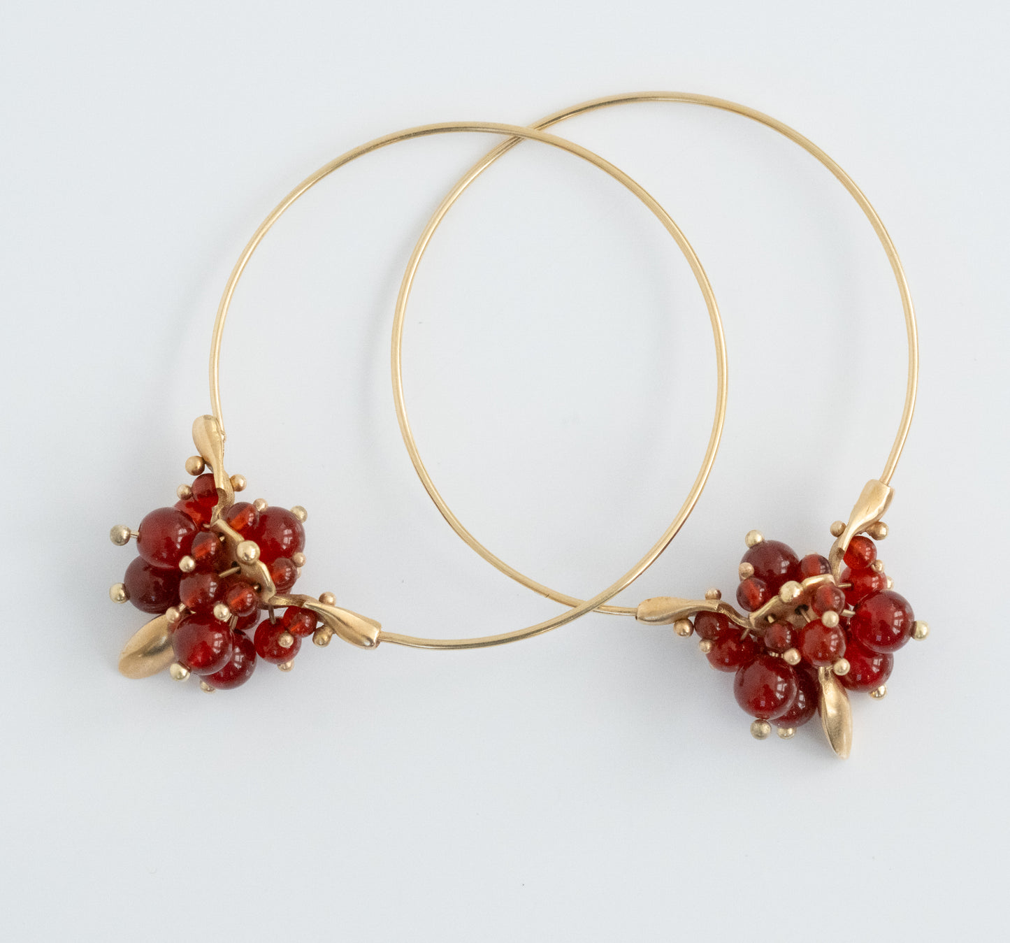 Ted Muehling Carnelian Hoop Cluster Earrings - Premium Earrings from All The Best Vintage - Just $995! Shop now at All The Best Vintage