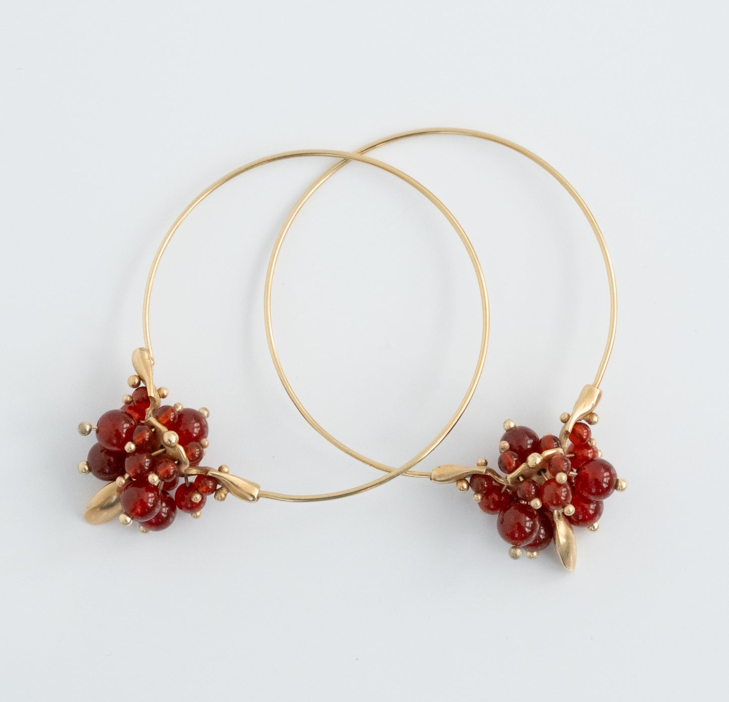 Ted Muehling Carnelian Hoop Cluster Earrings - Premium Earrings from All The Best Vintage - Just $995! Shop now at All The Best Vintage