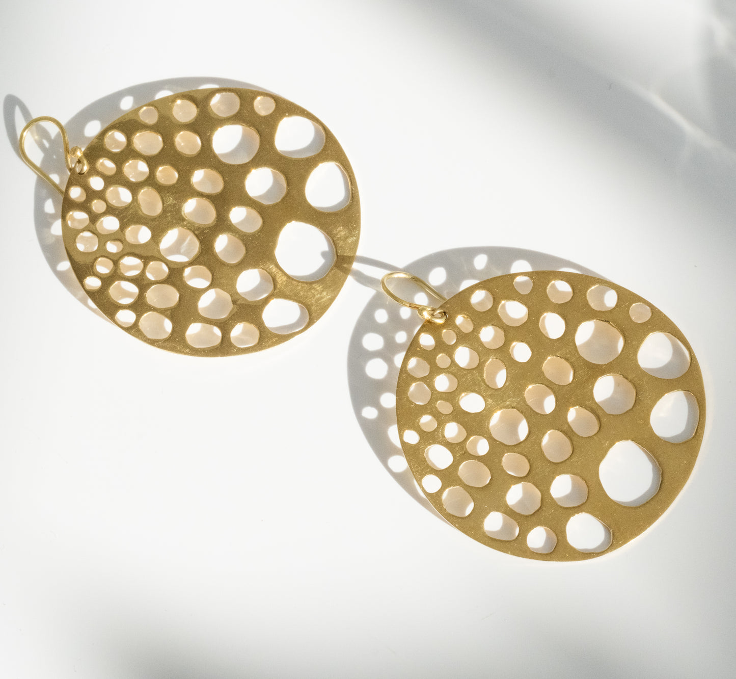 Large 18K Gold Circle Earrings - Premium Earrings from All The Best Vintage - Just $895! Shop now at All The Best Vintage