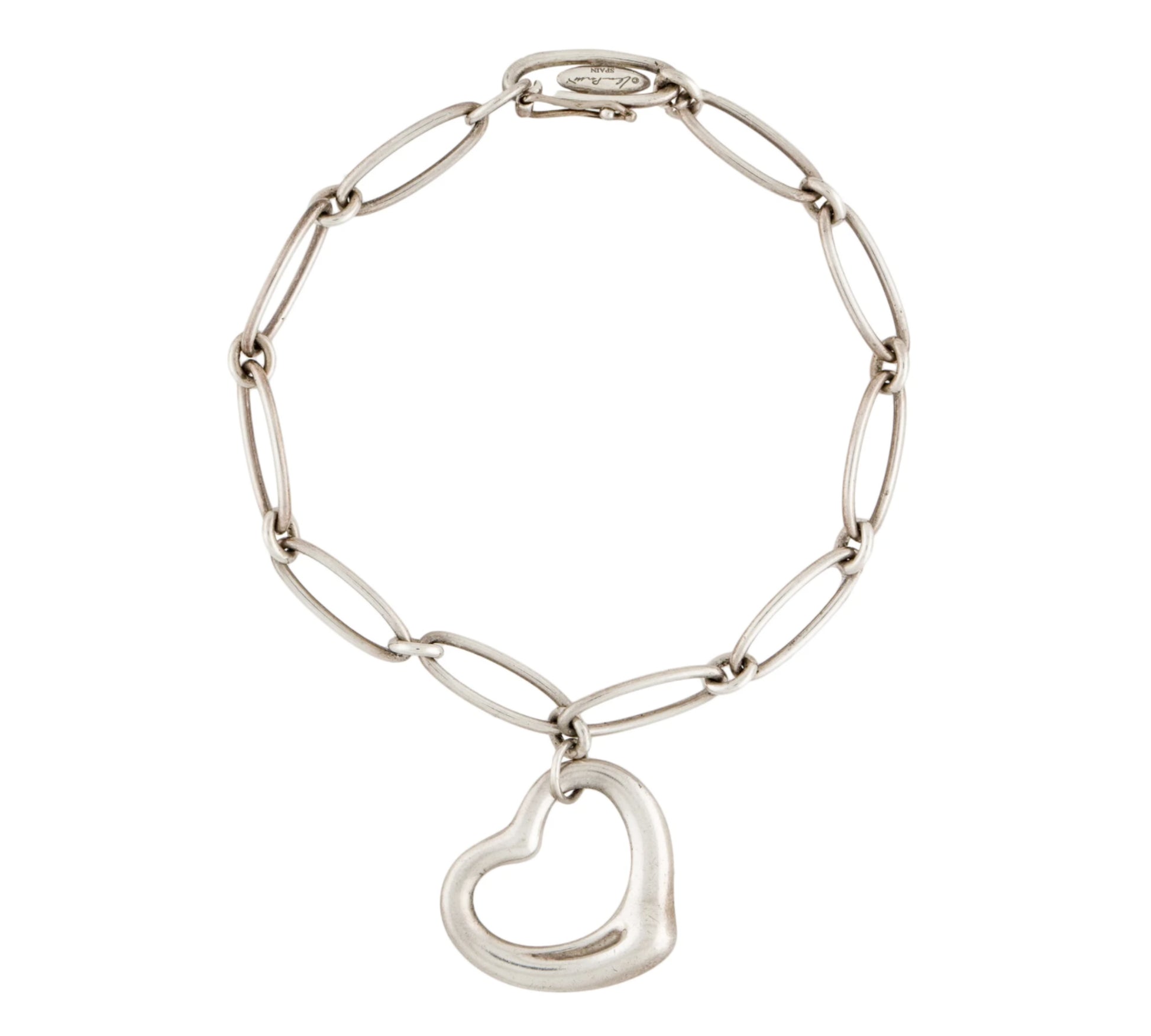 Tiffany & Co Elsa Peretti Vintage Sterling Open Heart Bracelet - Premium Bracelet from Tiffany & Co - Just $695! Shop now at All The Best Vintage