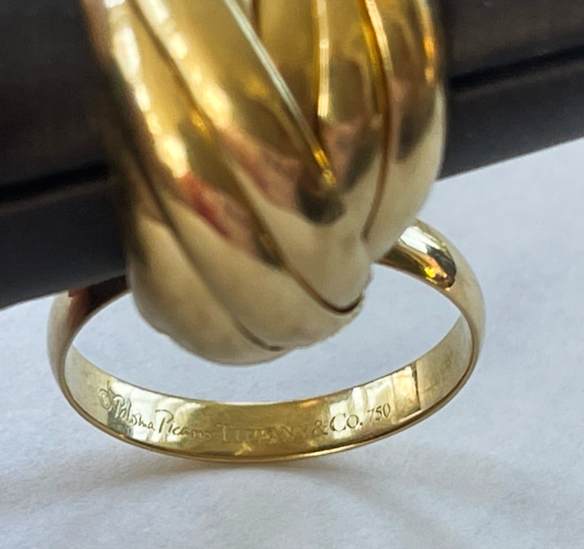 Tiffany & Co Paloma Picasso Melody Ring Size 7 Nine Row Rolling Band 18K Gold - Premium Ring from All The Best Vintage - Just $4695! Shop now at All The Best Vintage