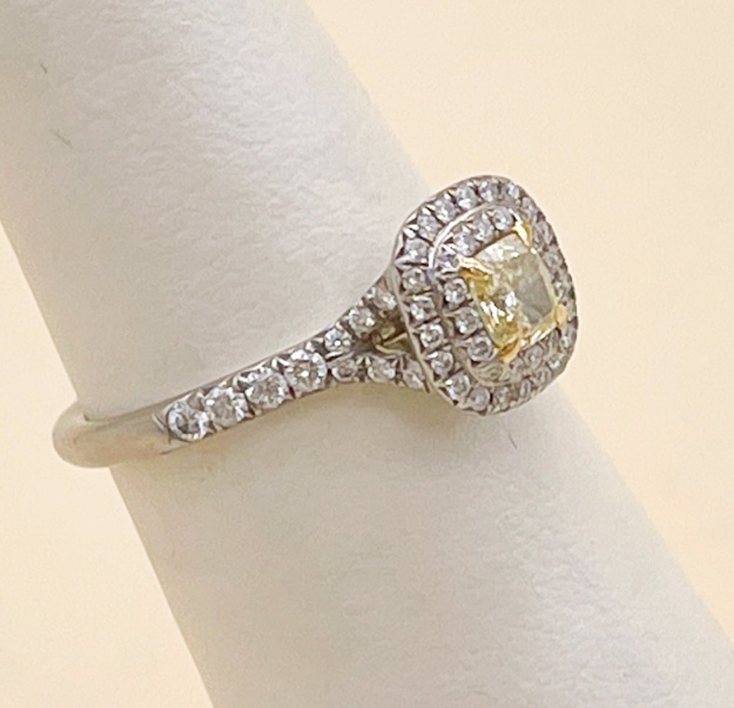 Tiffany & Co Fancy Yellow Diamond Soleste Collection Ring - Premium  from All The Best Vintage - Just $3995! Shop now at All The Best Vintage