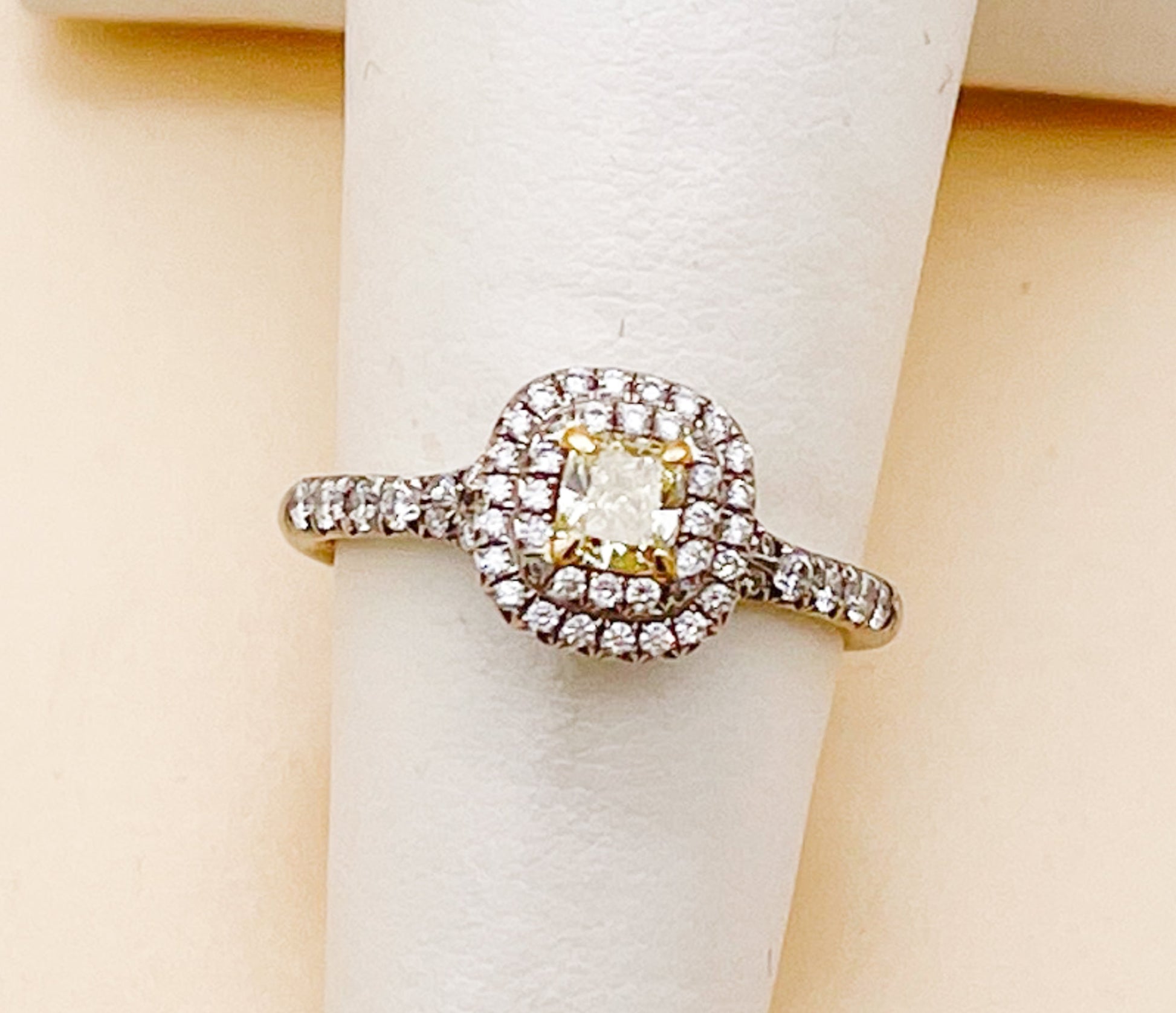 Tiffany & Co Fancy Yellow Diamond Soleste Collection Ring - Premium  from All The Best Vintage - Just $3995! Shop now at All The Best Vintage