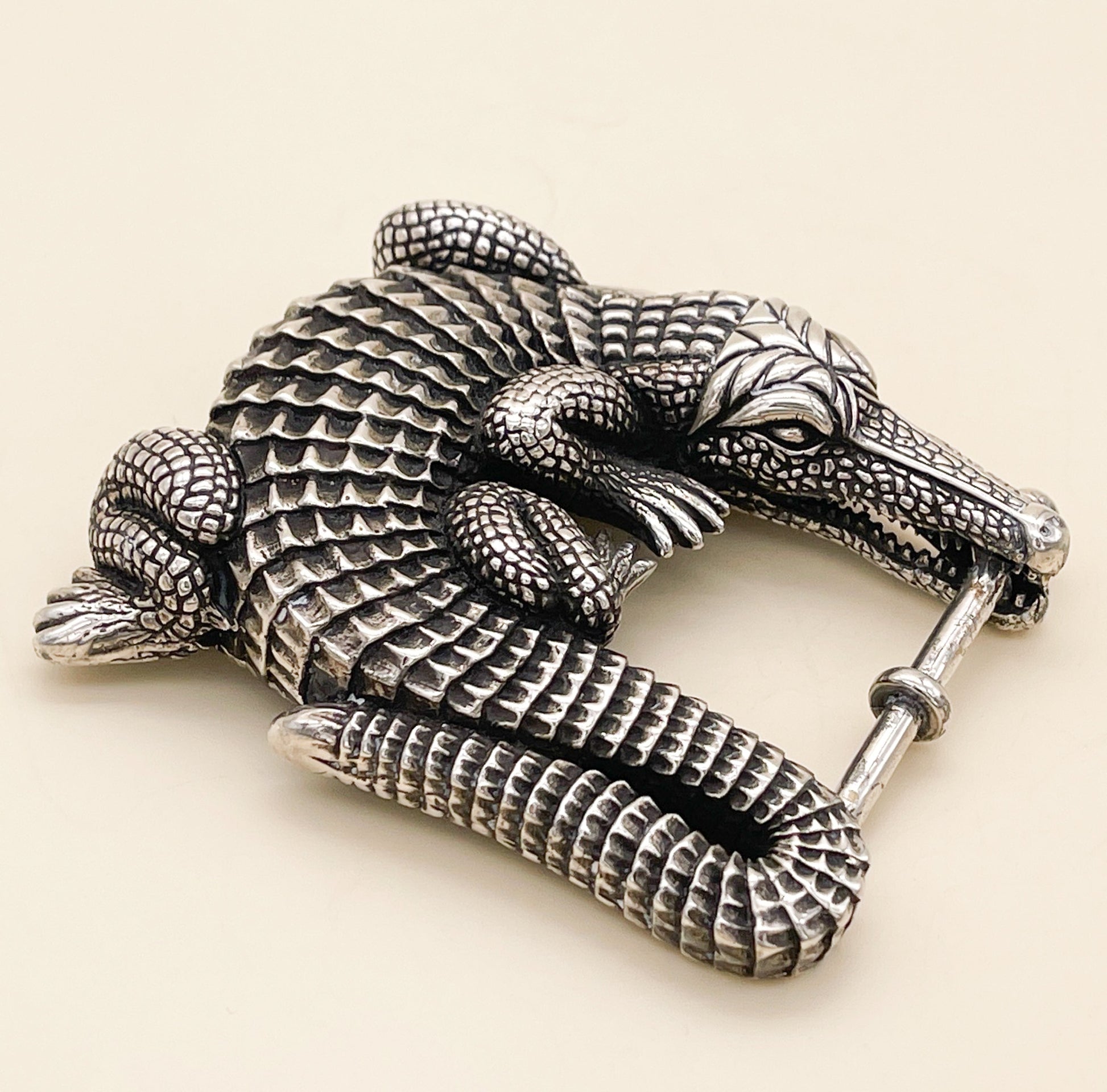 Kieselstein Cord Grand Alligator Belt Buckle - Premium  from All The Best Vintage - Just $995! Shop now at All The Best Vintage