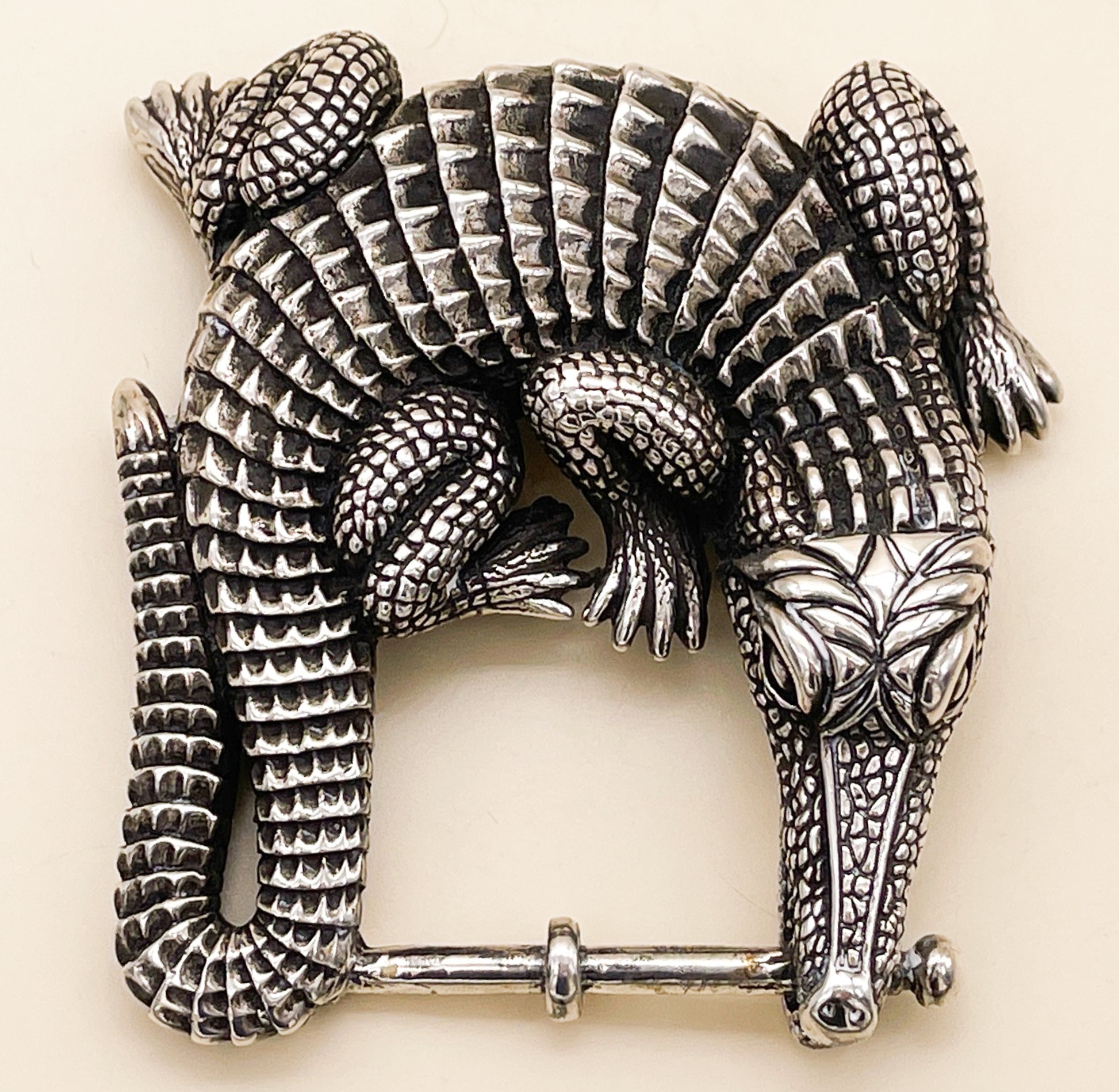 Kieselstein Cord Grand Alligator Belt Buckle - Premium  from All The Best Vintage - Just $995! Shop now at All The Best Vintage