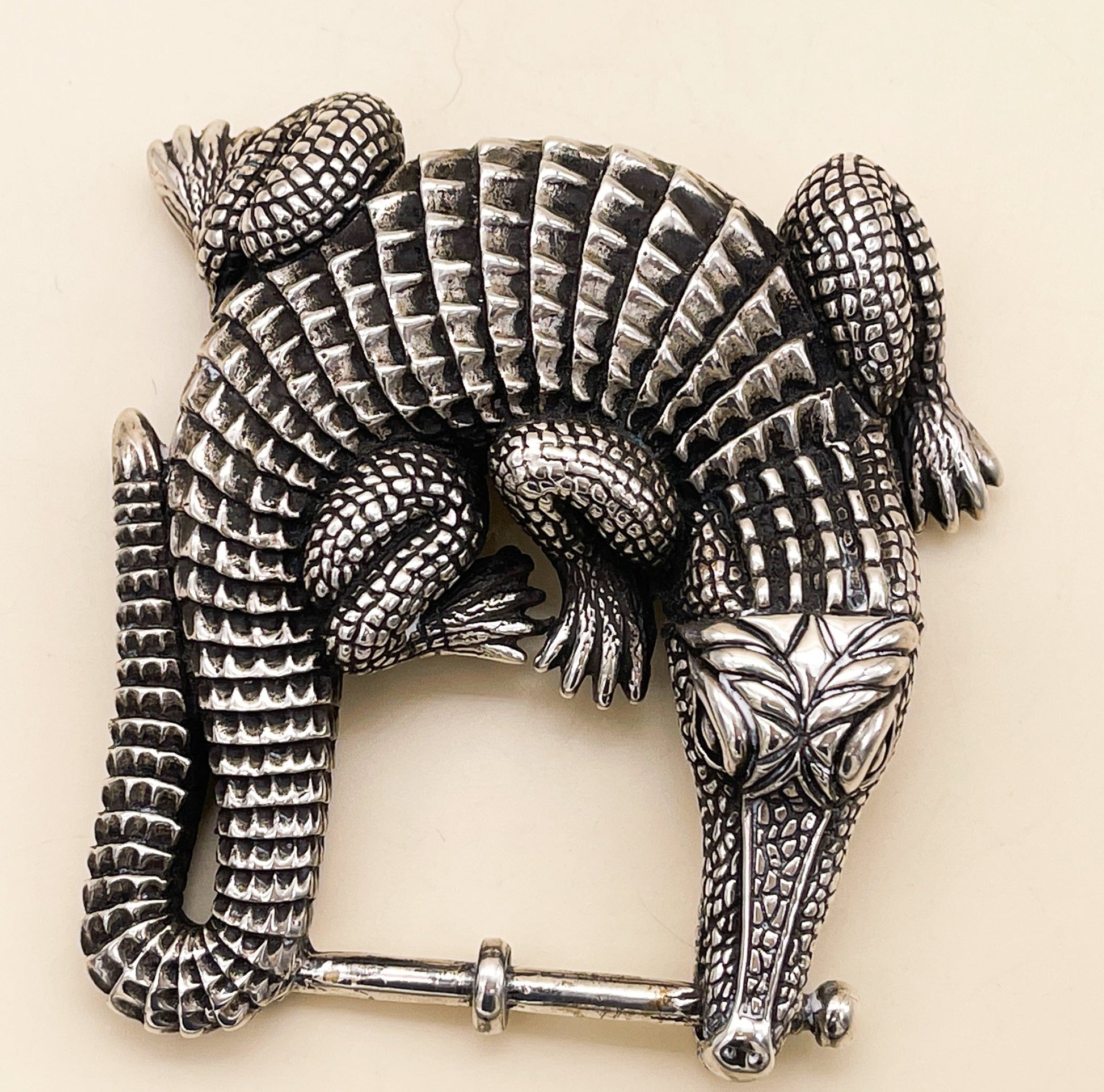 Kieselstein Cord Grand Alligator Belt Buckle - Premium  from All The Best Vintage - Just $995! Shop now at All The Best Vintage