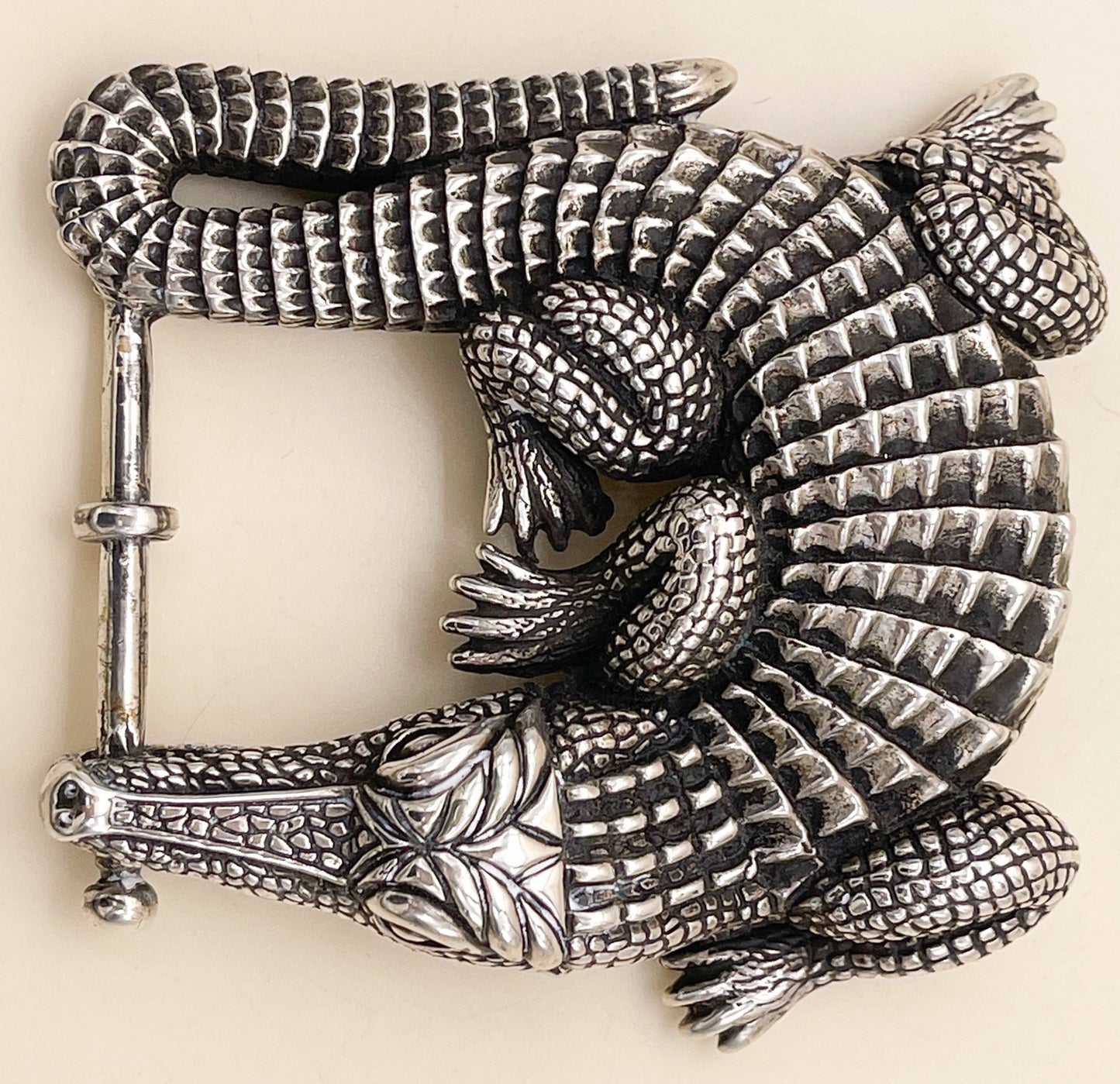 Kieselstein Cord Grand Alligator Belt Buckle - Premium  from All The Best Vintage - Just $995! Shop now at All The Best Vintage