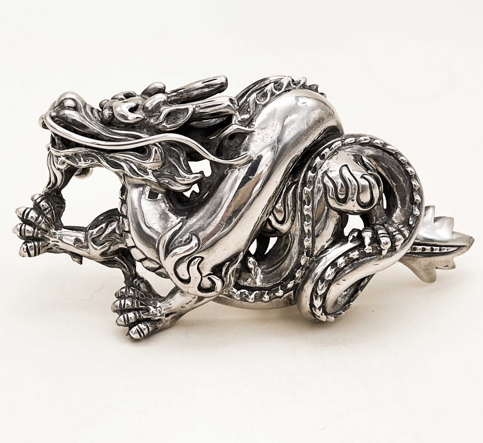 Kieselstein Cord Sterling Dragon Belt Buckle - Premium  from All The Best Vintage - Just $1895! Shop now at All The Best Vintage