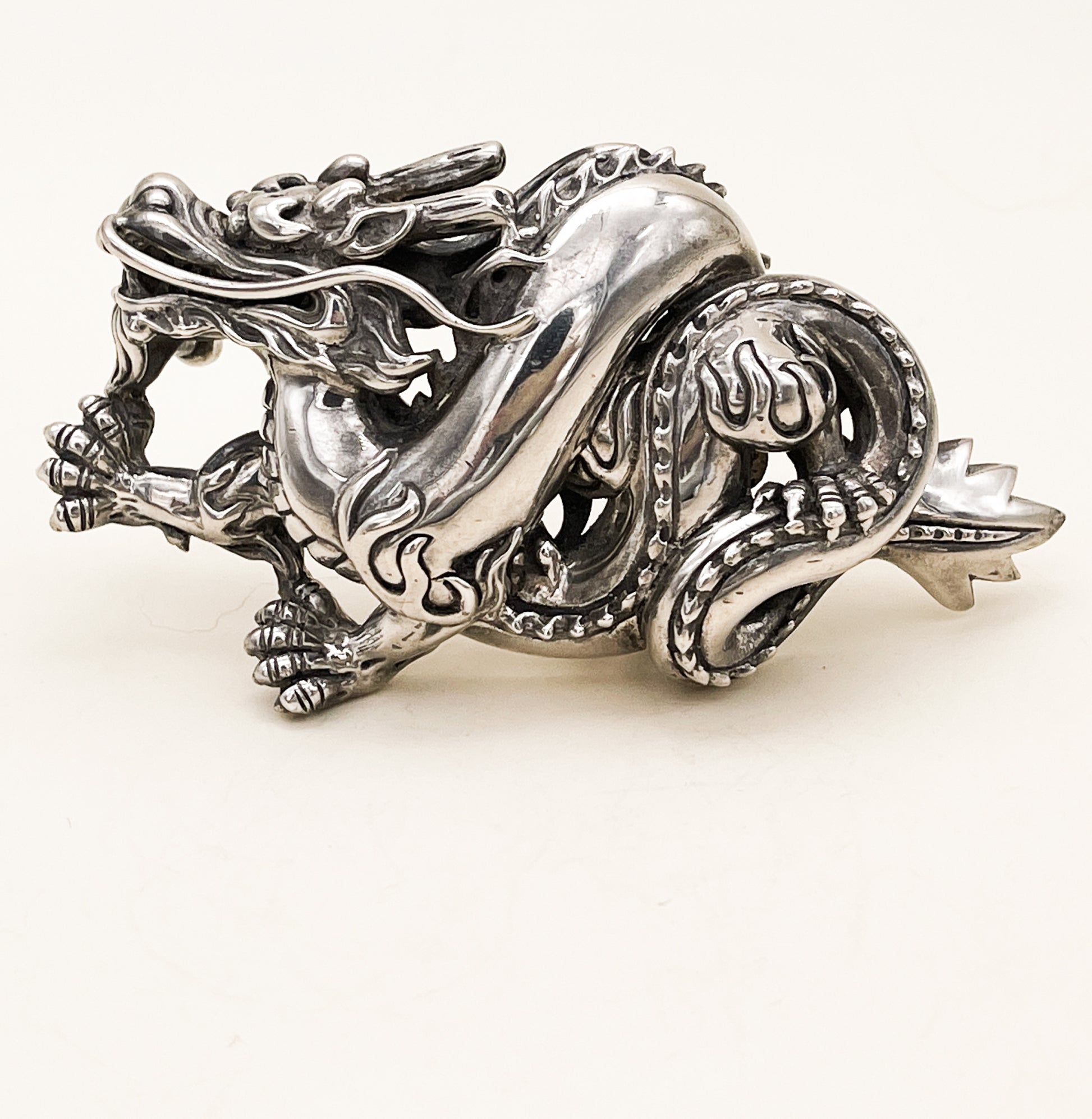 Kieselstein Cord Sterling Dragon Belt Buckle - Premium  from All The Best Vintage - Just $1895! Shop now at All The Best Vintage