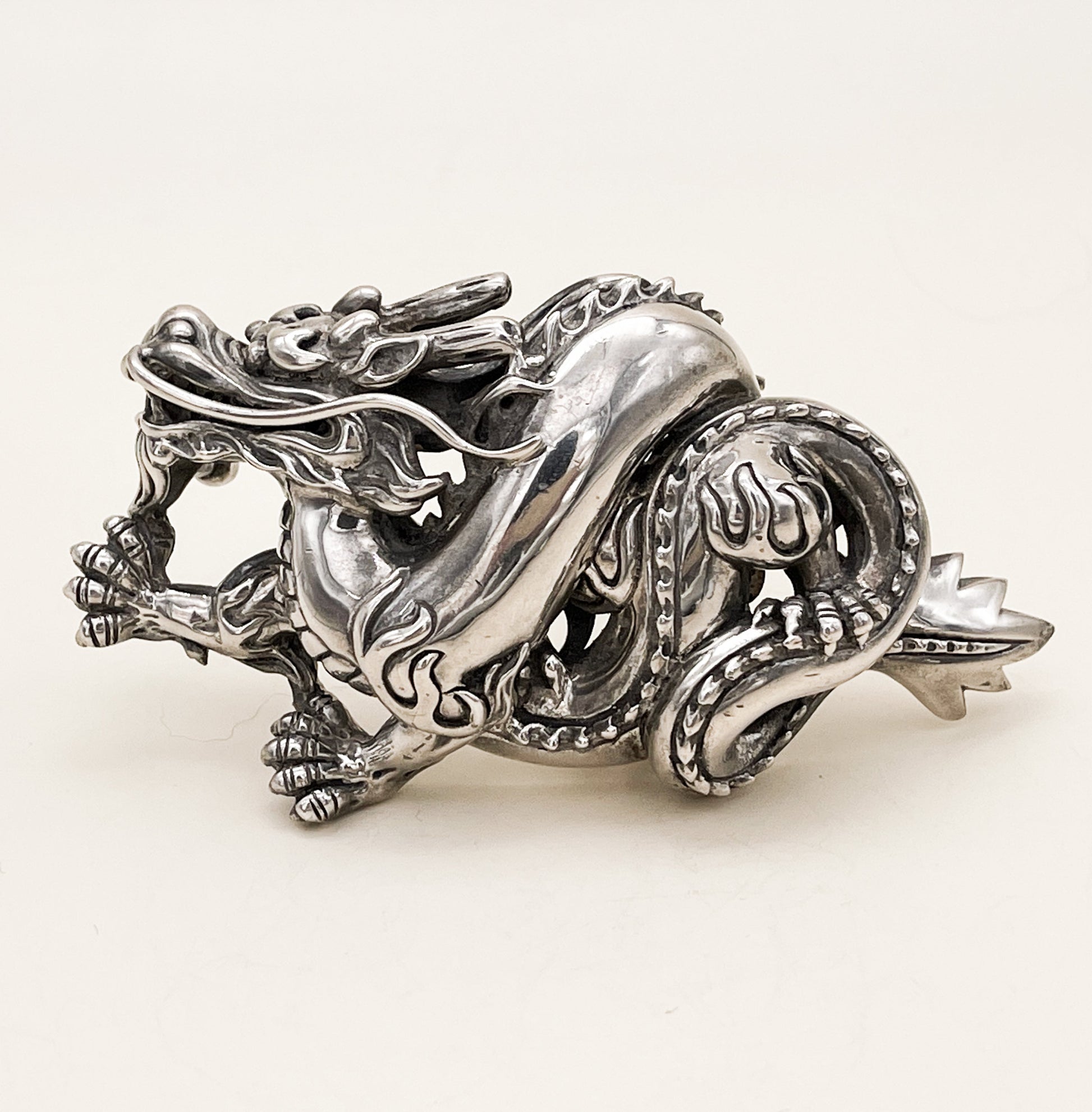 Kieselstein Cord Sterling Dragon Belt Buckle - Premium  from All The Best Vintage - Just $1895! Shop now at All The Best Vintage