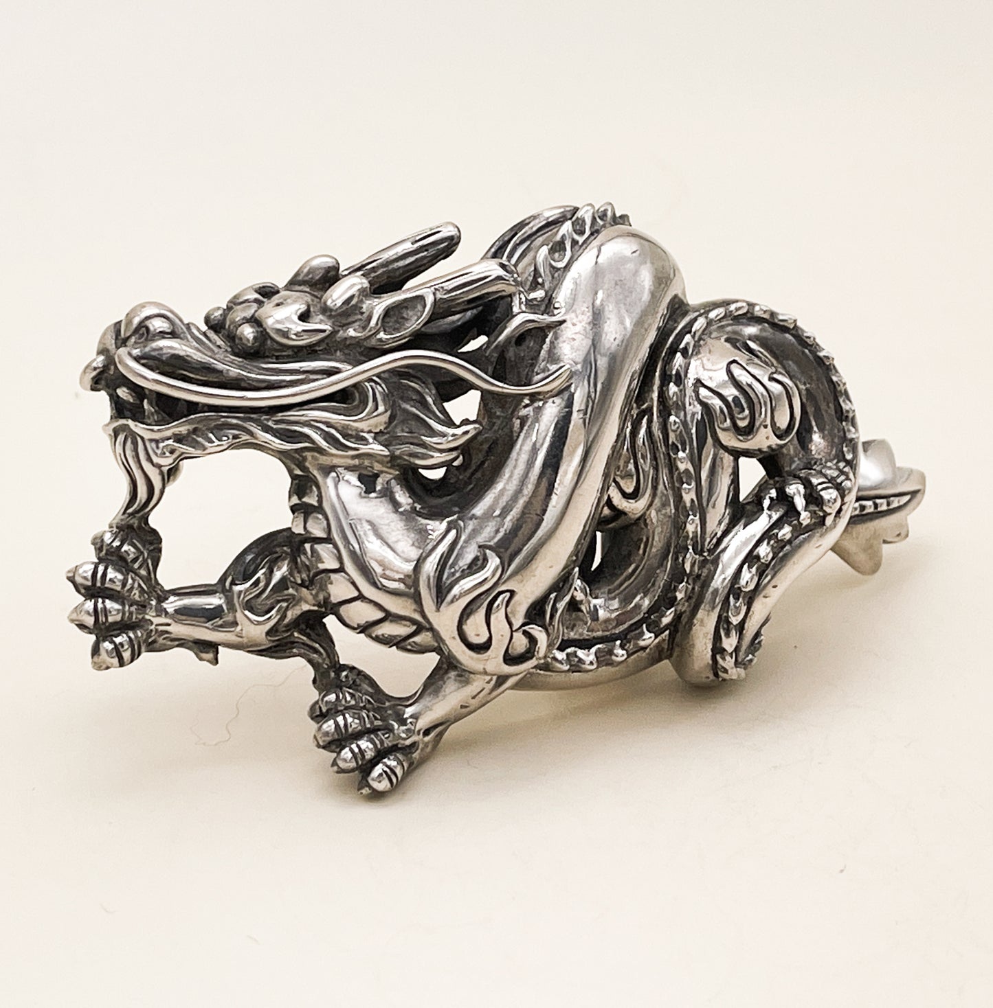 Kieselstein Cord Sterling Dragon Belt Buckle - Premium  from All The Best Vintage - Just $1895! Shop now at All The Best Vintage