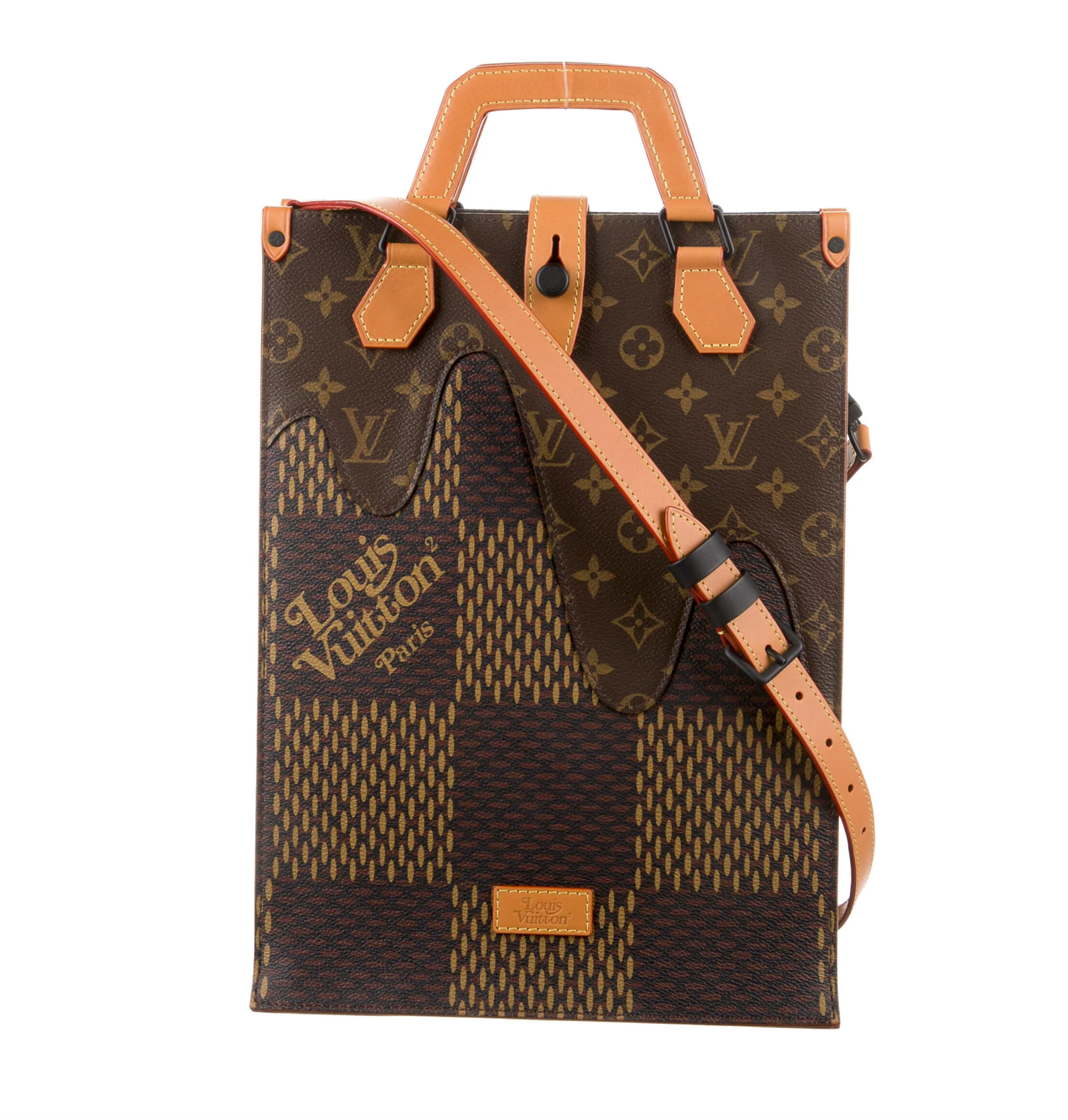 Louis Vuitton x Nigo Limited Edition Giant Damier Canvas Pochette Jour GM  Clutch Bag - Yoogi's Closet