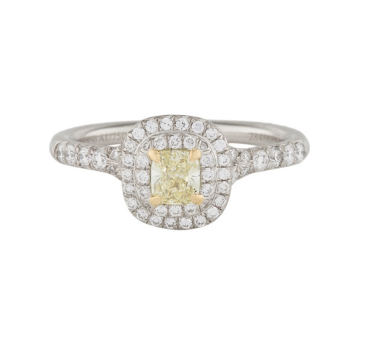 Tiffany & Co Fancy Yellow Diamond Soleste Collection Ring - Premium  from All The Best Vintage - Just $3995! Shop now at All The Best Vintage