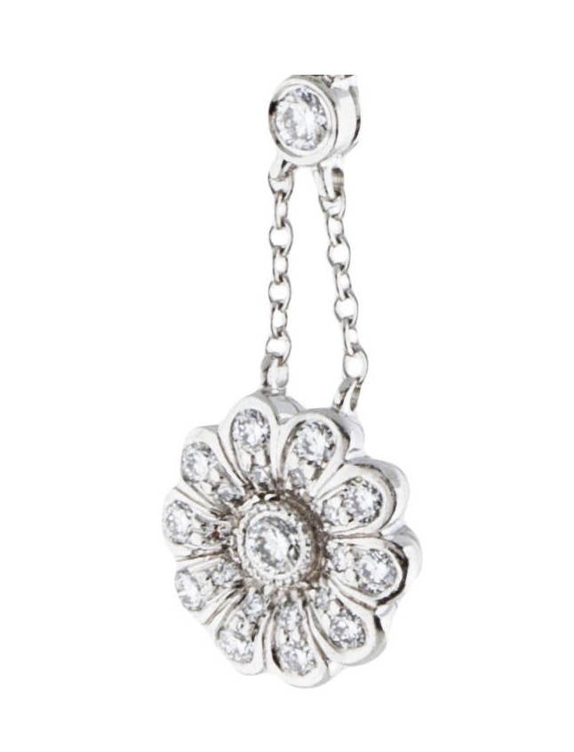 Vintage Tiffany & Co Platinum and Diamond Rose Collection Earrings - Premium  from All The Best Vintage - Just $3995! Shop now at All The Best Vintage