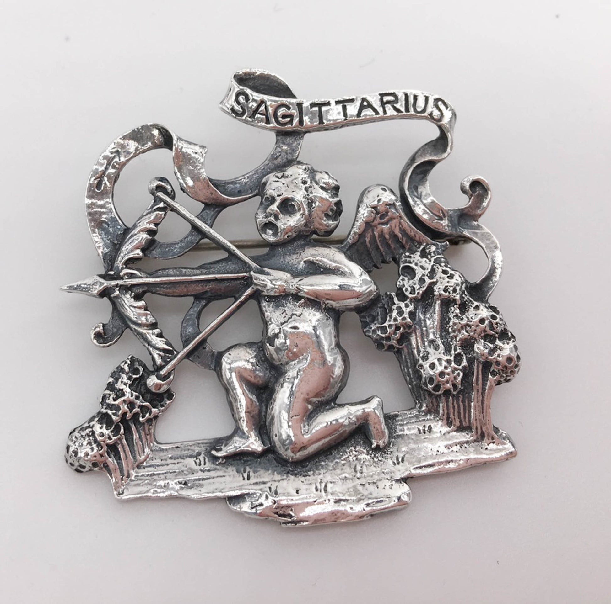 Cini Vintage Sterling Silver Sagittarius Pin Brooch - Premium  from All The Best Vintage - Just $70! Shop now at All The Best Vintage