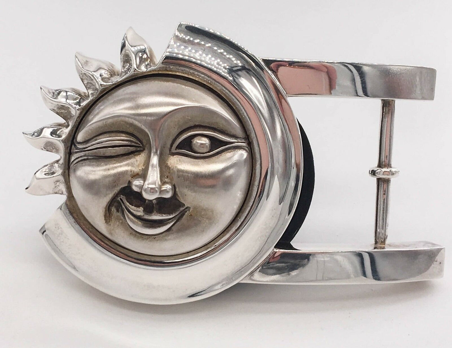 Kieselstein-Cord Sun Sterling Silver Belt Buckle - Premium  from All The Best Vintage - Just $695! Shop now at All The Best Vintage