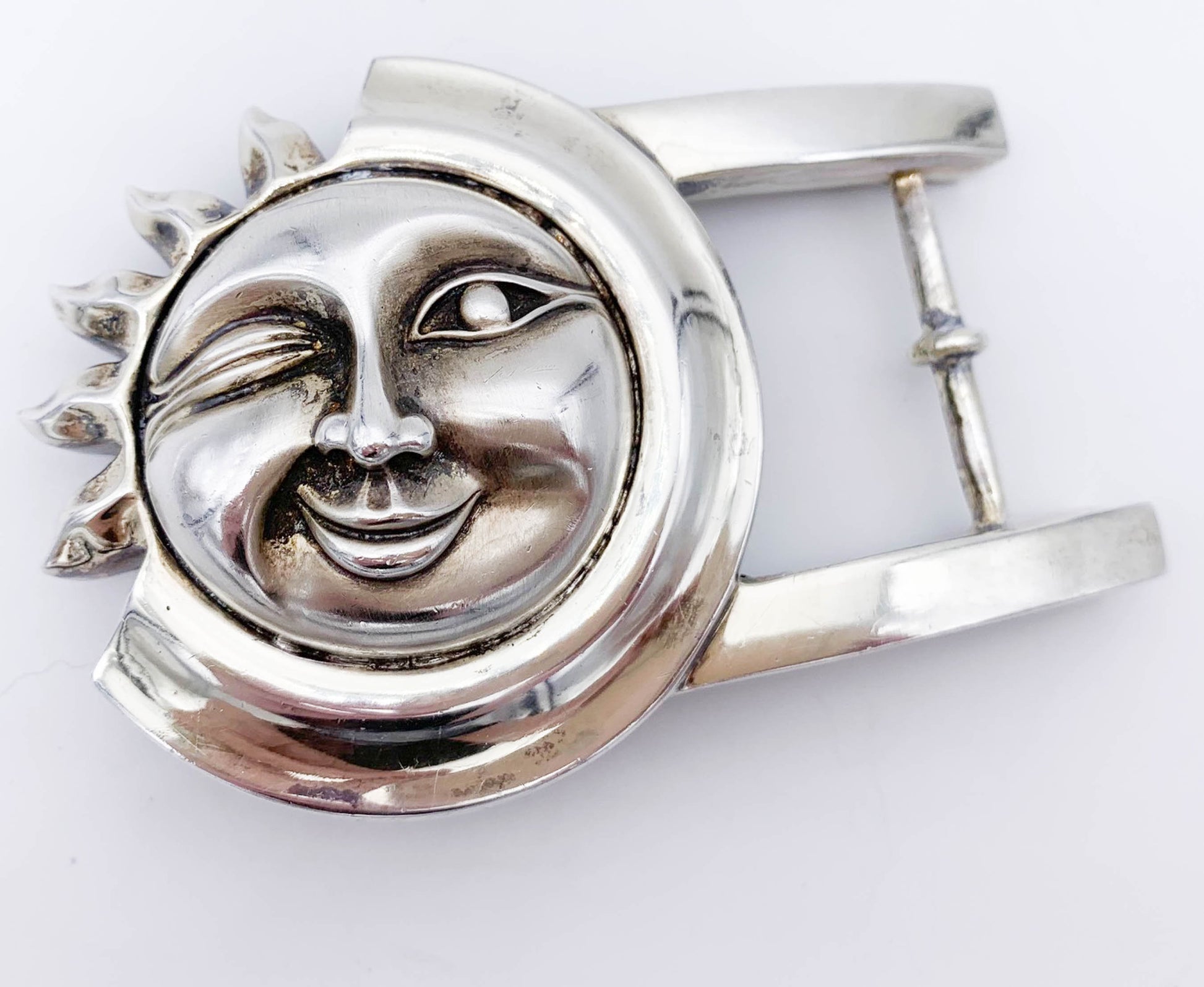Kieselstein Cord Sun Sterling Silver Buckle - Premium  from All The Best Vintage - Just $595! Shop now at All The Best Vintage